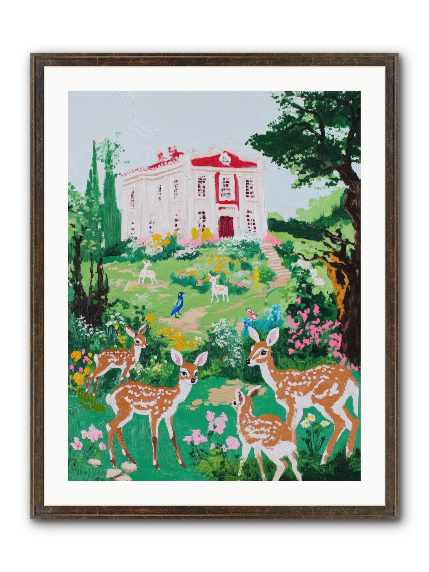 Earth Woke Singing Framed Print - Slimwoods Black/Gold 24x32