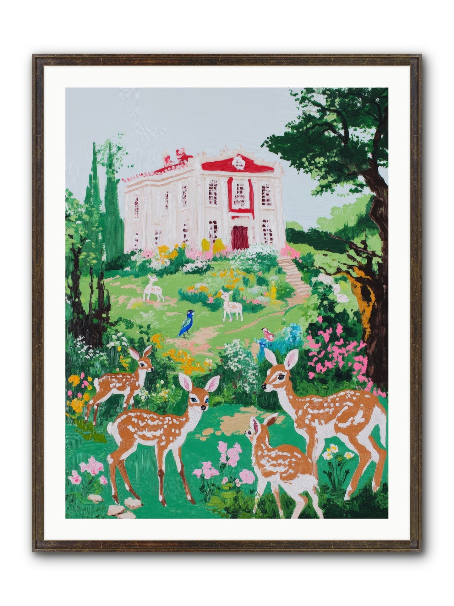Earth Woke Singing Framed Print - Slimwoods Black/Gold 30x40