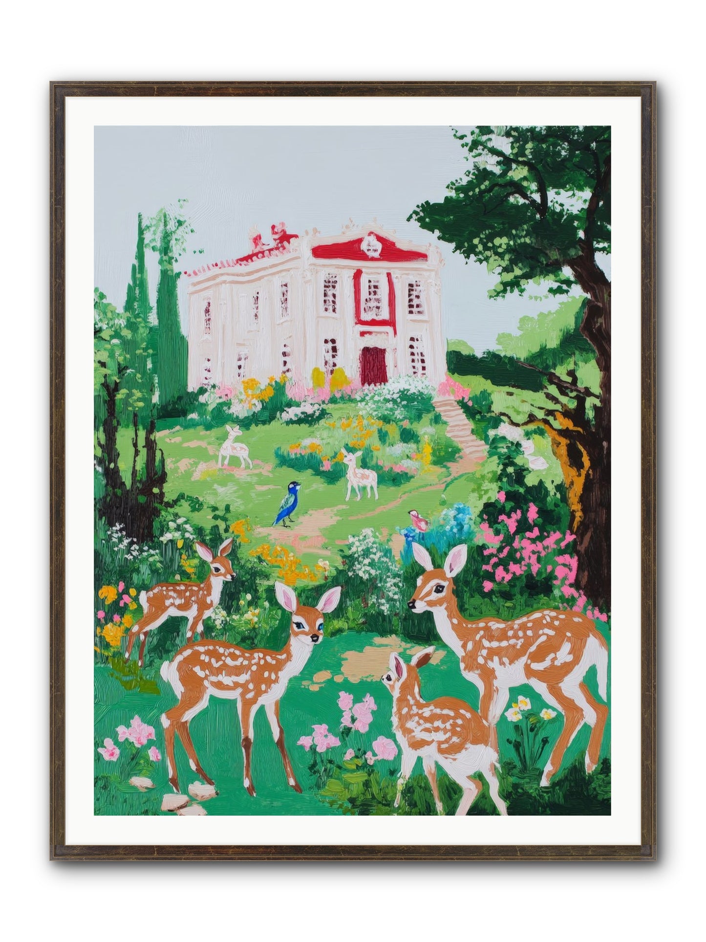 Earth Woke Singing Framed Print - Slimwoods Black/Gold 36x48