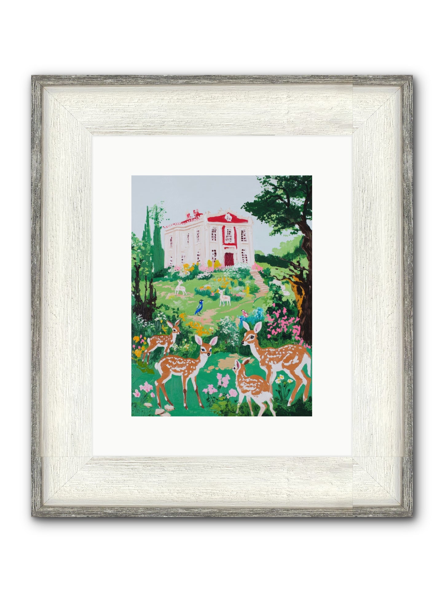Earth Woke Singing Framed Print - Driftwood White 9x12