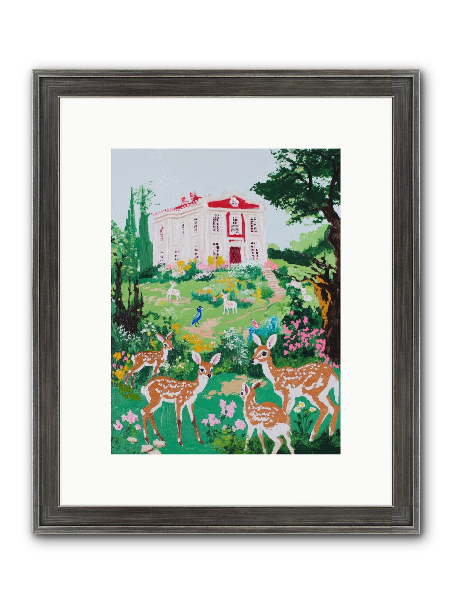 Earth Woke Singing Framed Print - Slimwoods Black/Silver 9x12