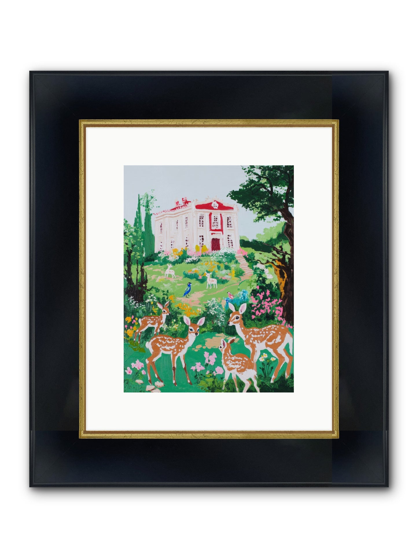 Earth Woke Singing Framed Print - Wide Black w/Gold 9x12