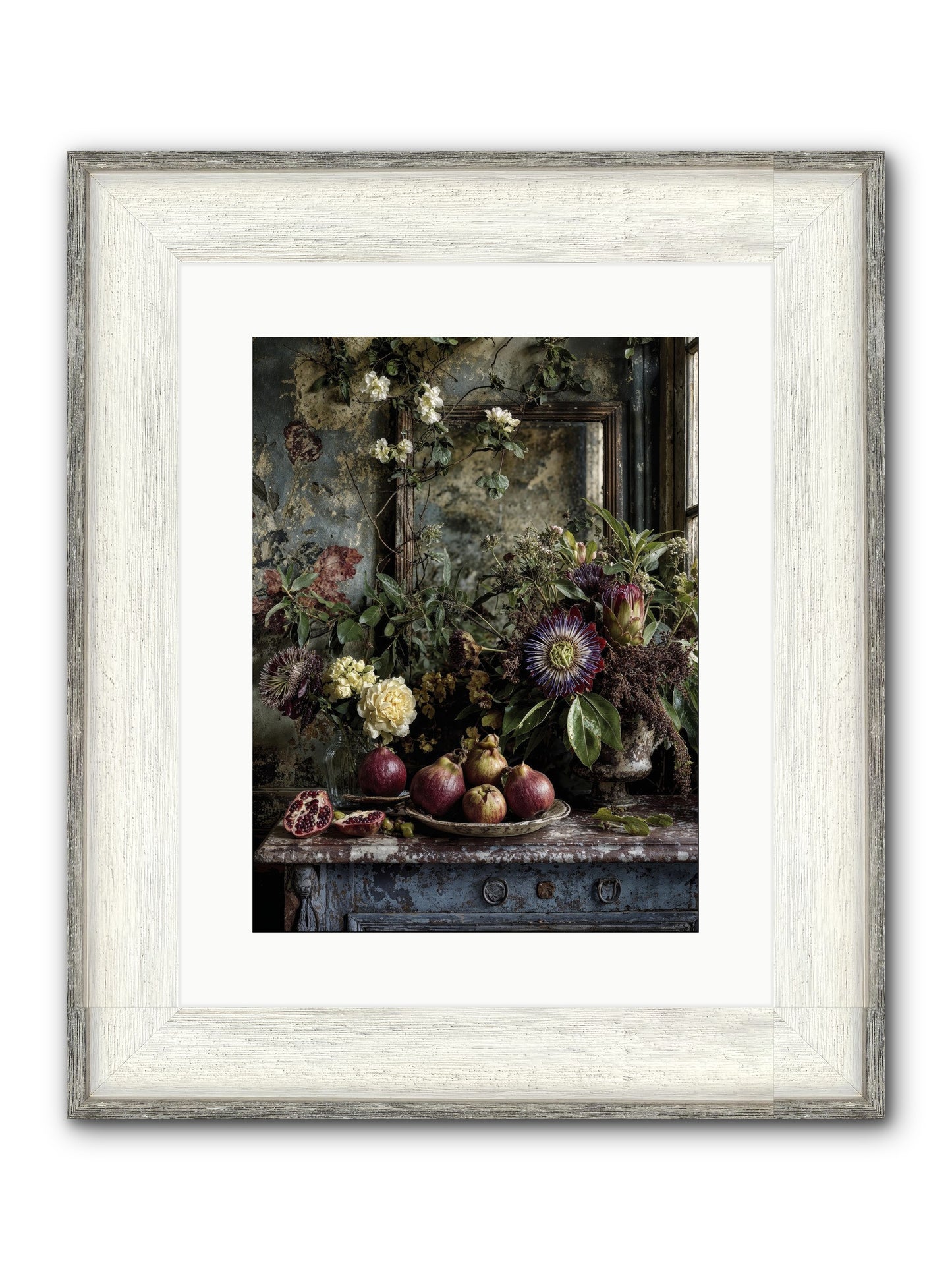 Earthgifted Framed Print - Driftwood White 12x16