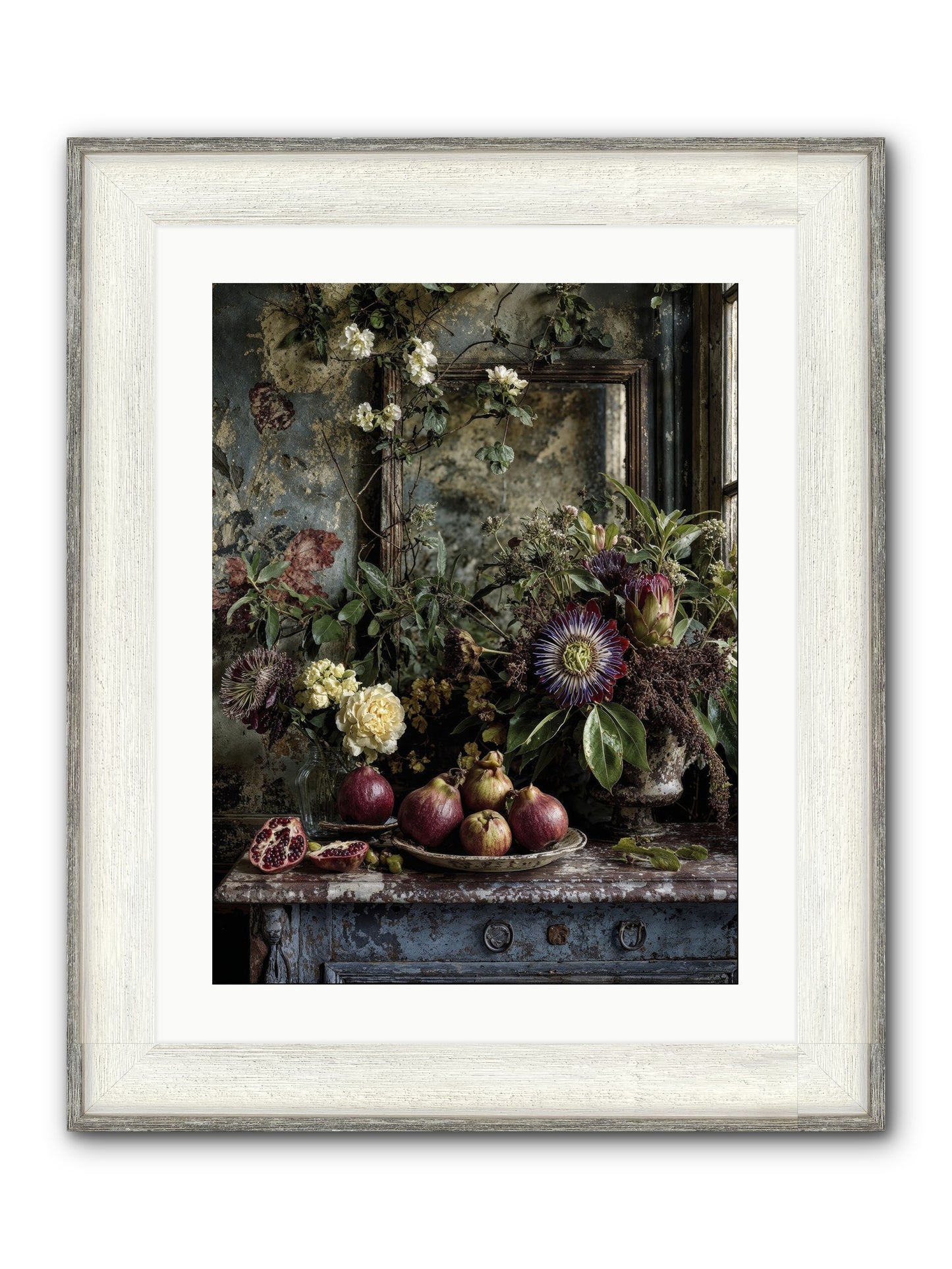 Earthgifted Framed Print - Driftwood White 18x24