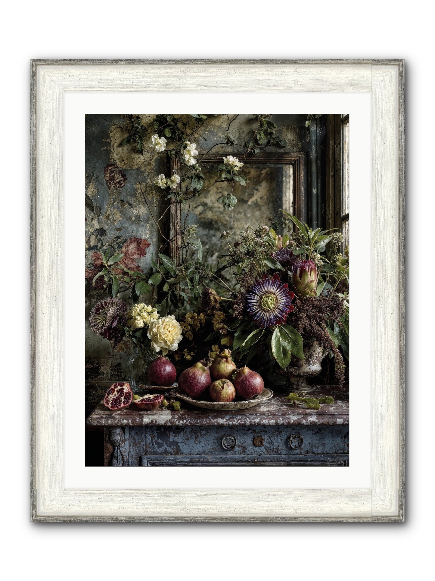 Earthgifted Framed Print - Driftwood White 24x32
