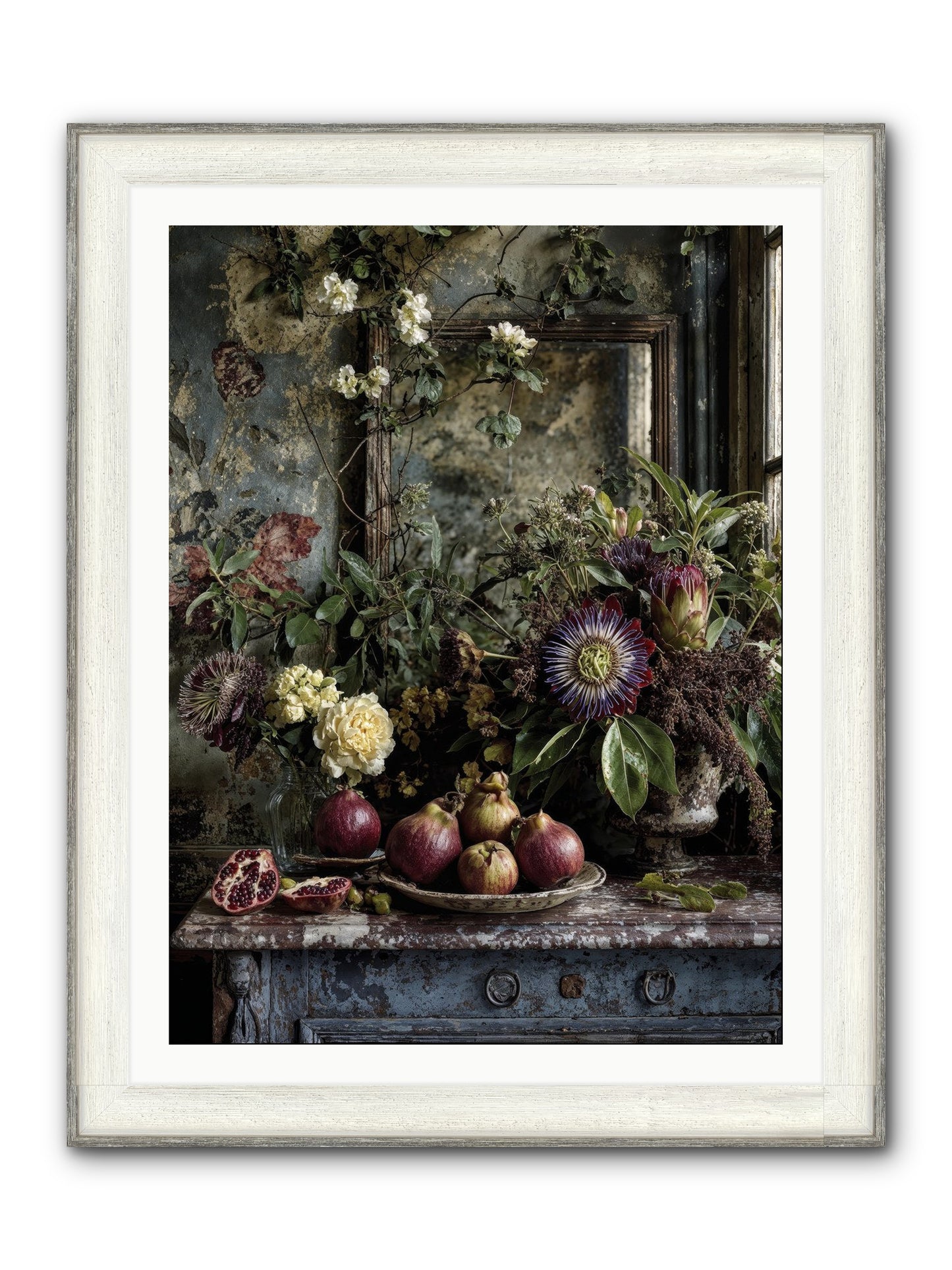 Earthgifted Framed Print - Driftwood White 30x40