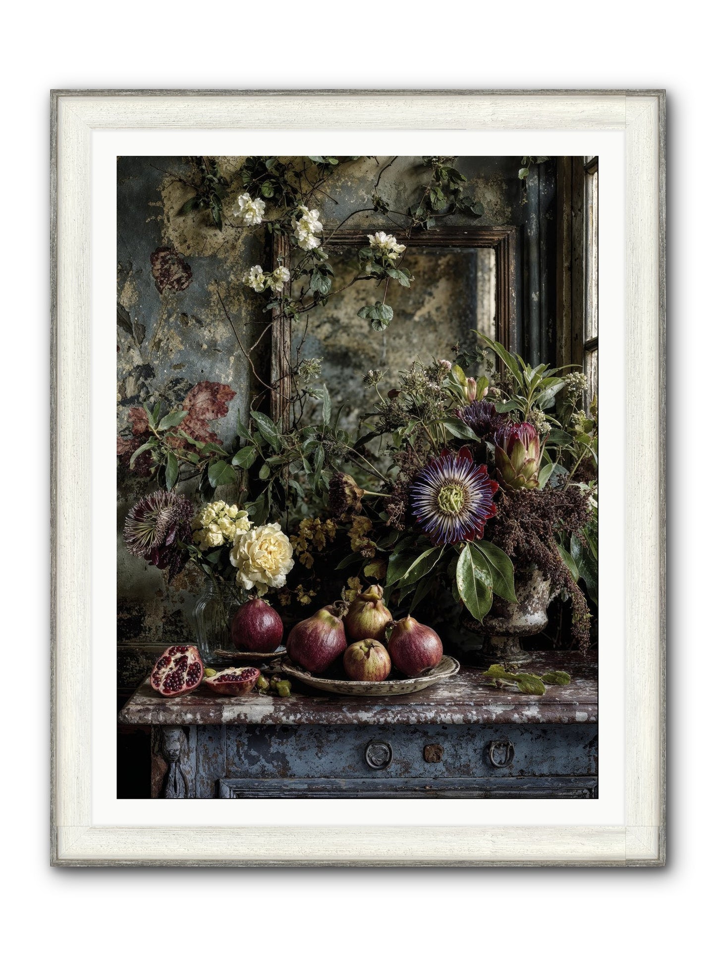 Earthgifted Framed Print - Driftwood White 36x48