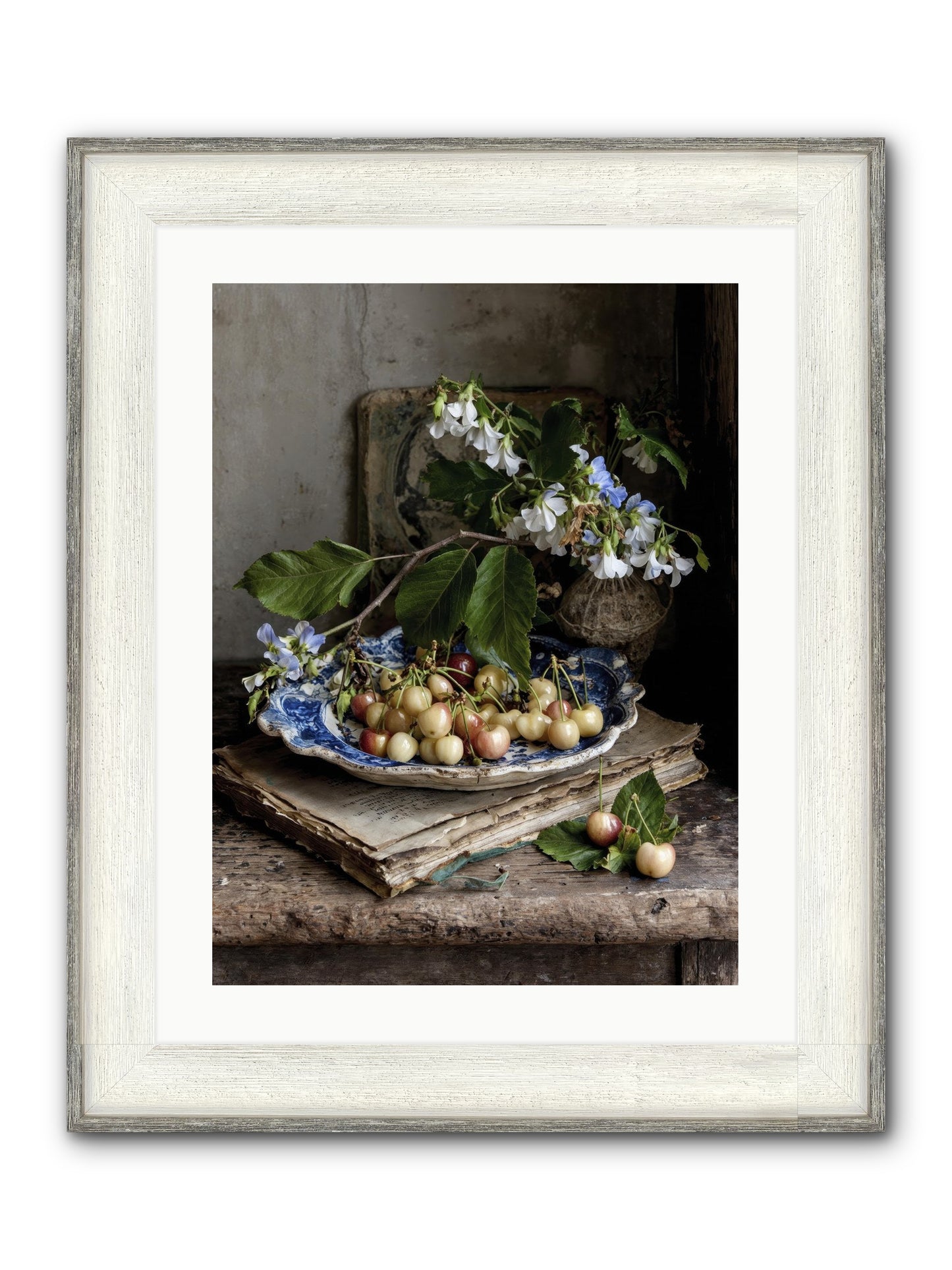 Easy Sunday Framed Print - Driftwood White 18x24