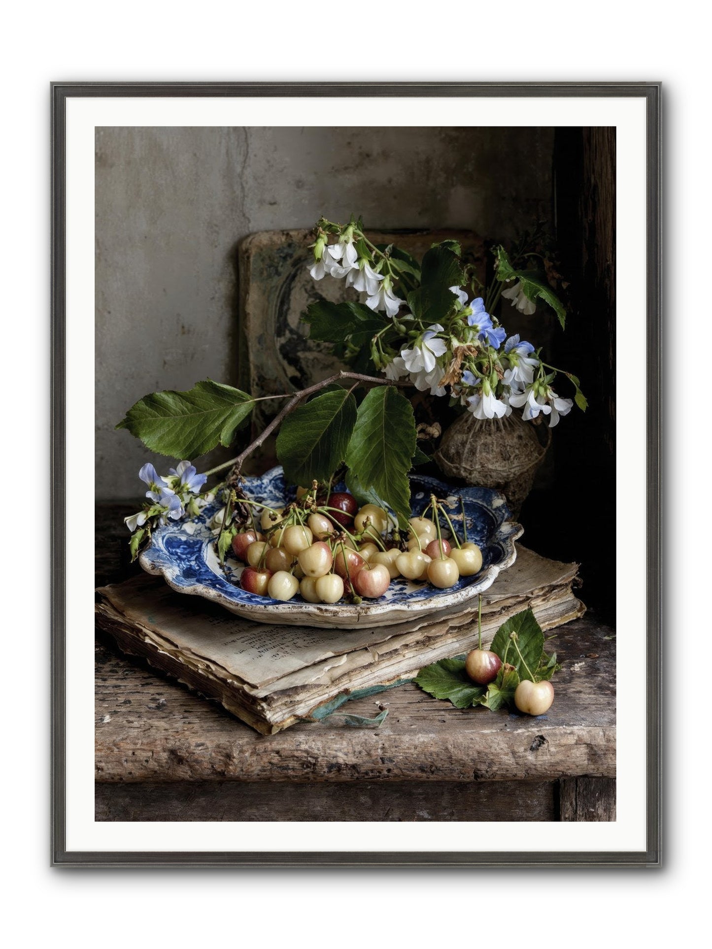 Easy Sunday Framed Print - Slimwoods Black/Silver 36x48