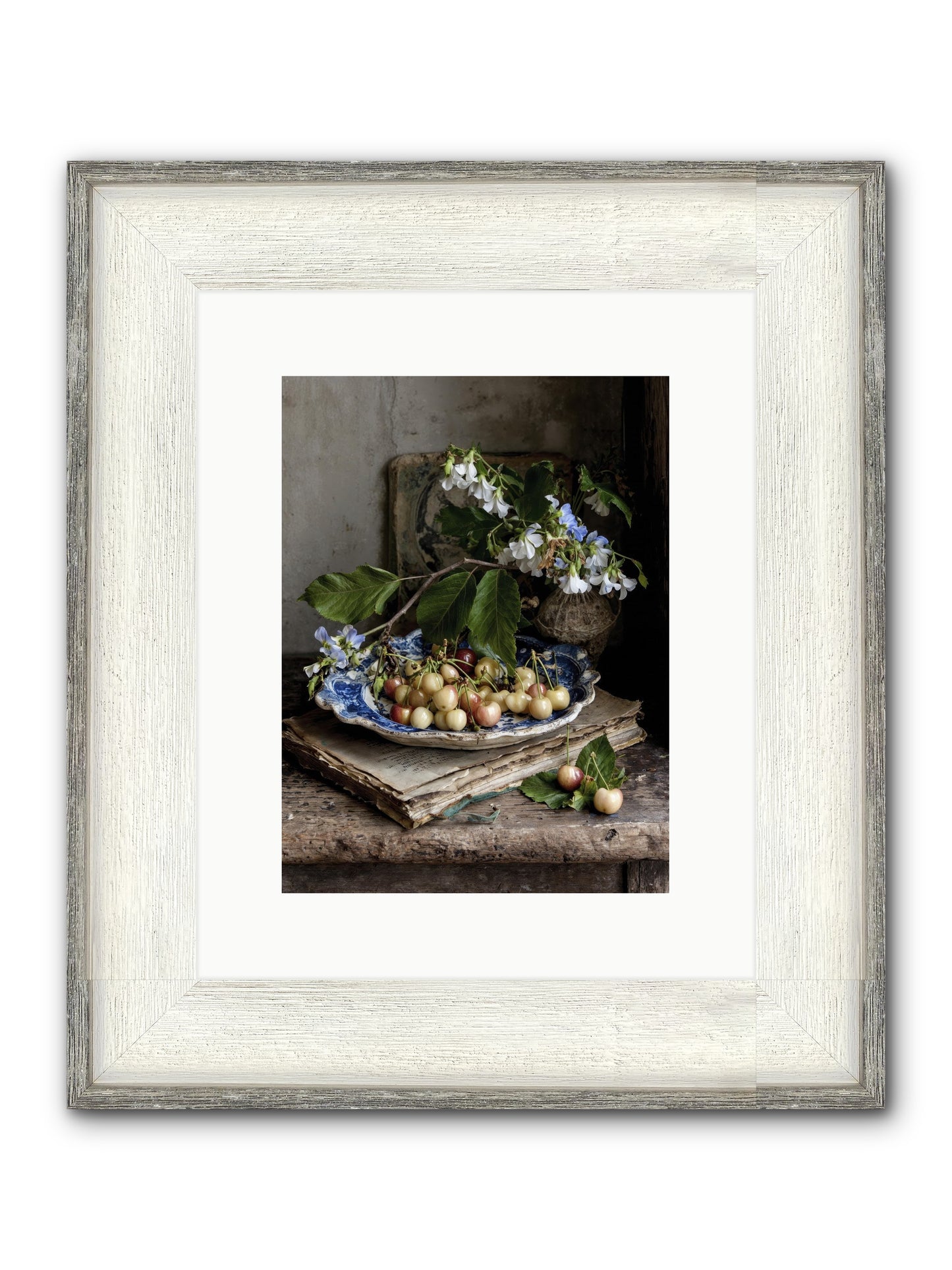 Easy Sunday Framed Print - Driftwood White 9x12