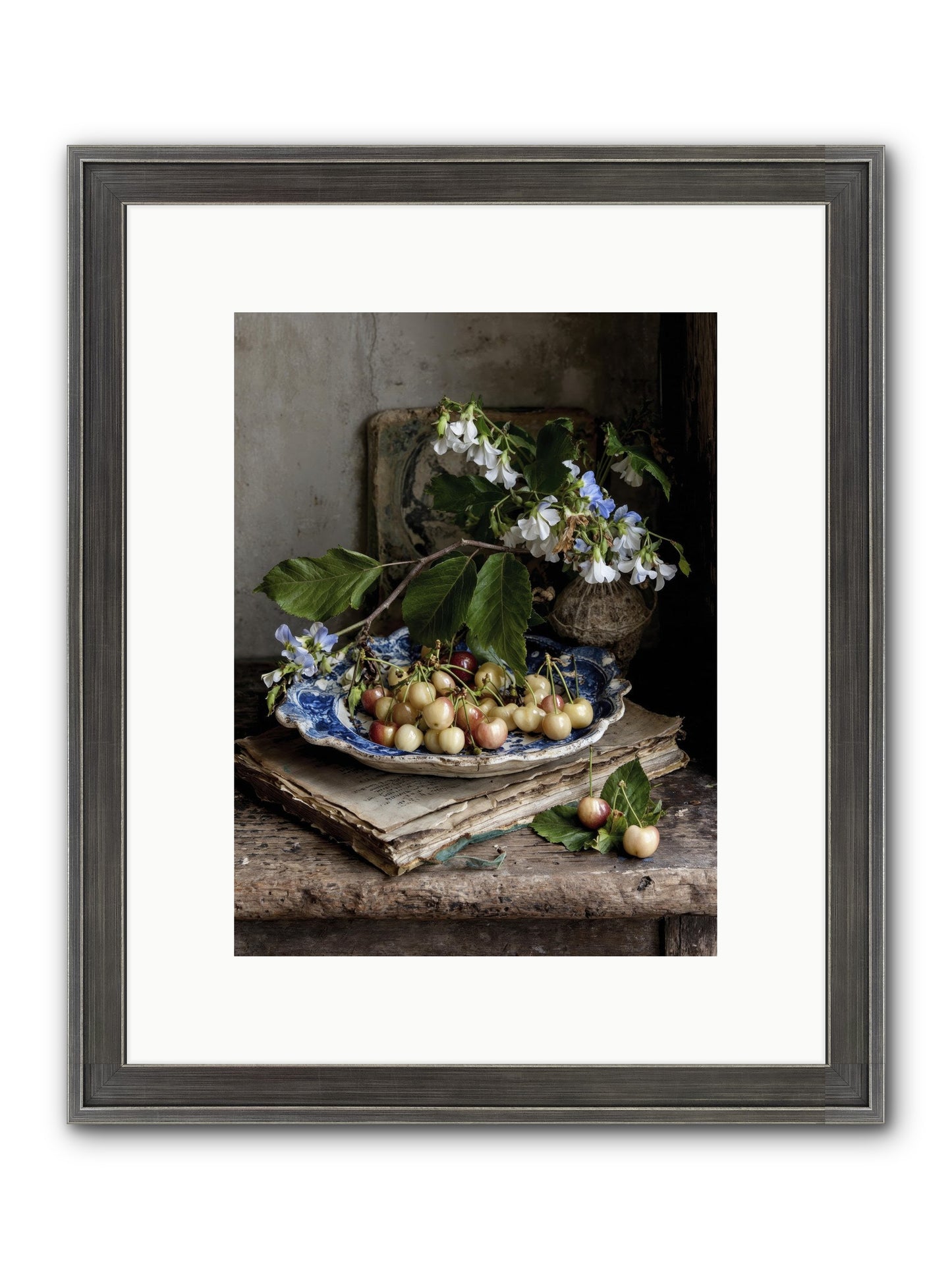 Easy Sunday Framed Print - Slimwoods Black/Silver 9x12