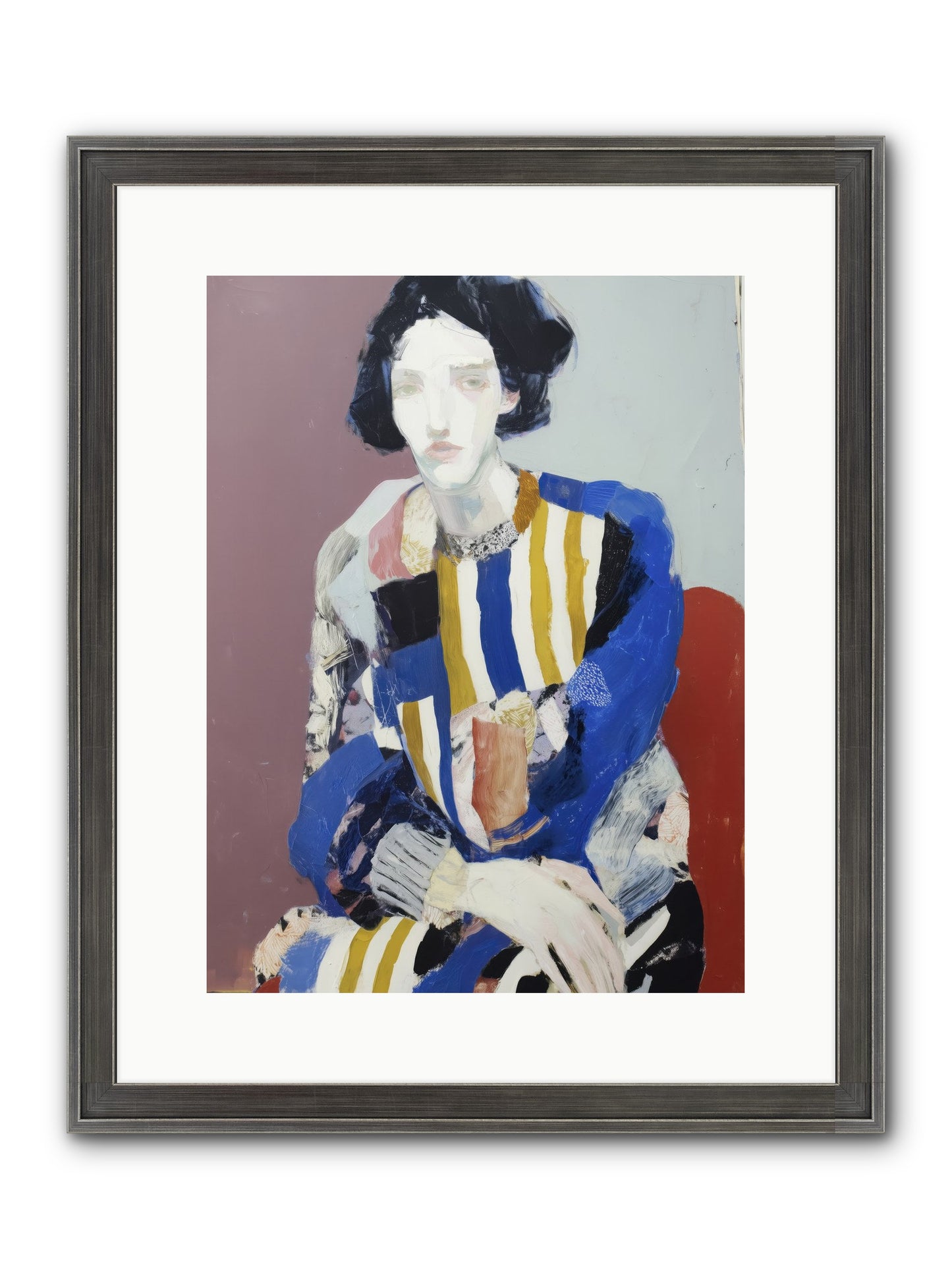 Ebonveil Framed Print - Slimwoods Black/Silver 12x16