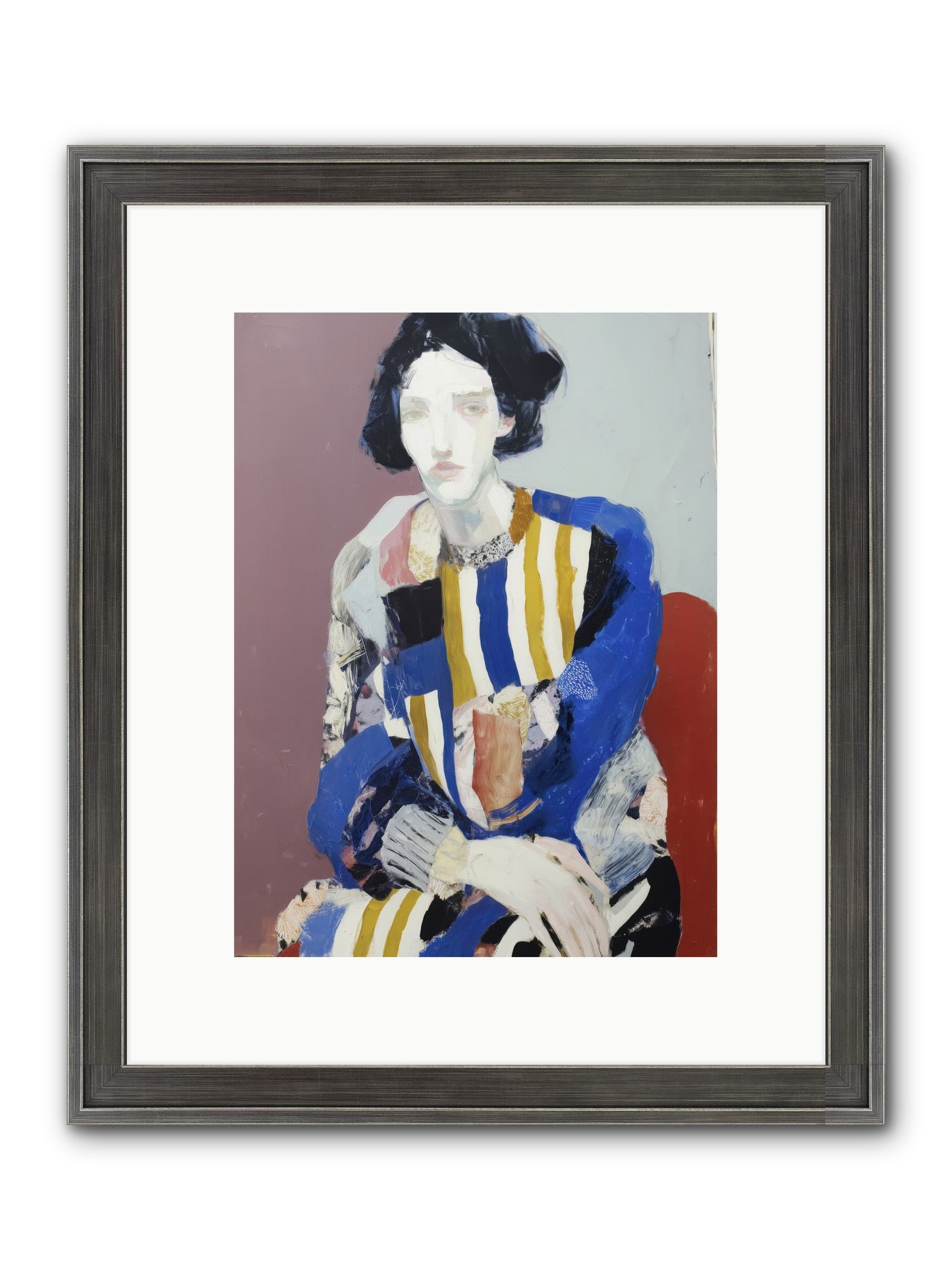 Ebonveil Framed Print - Slimwoods Black/Silver 9x12