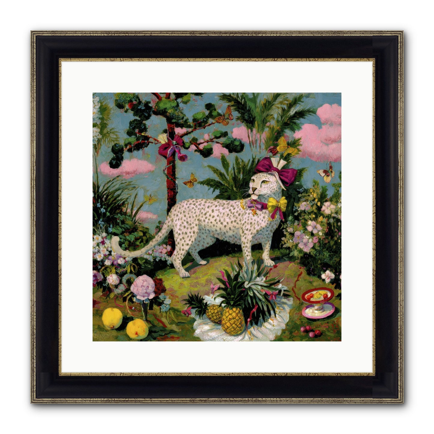 Echoes Of A Distant Song Framed Print - Black & Gold 16x16