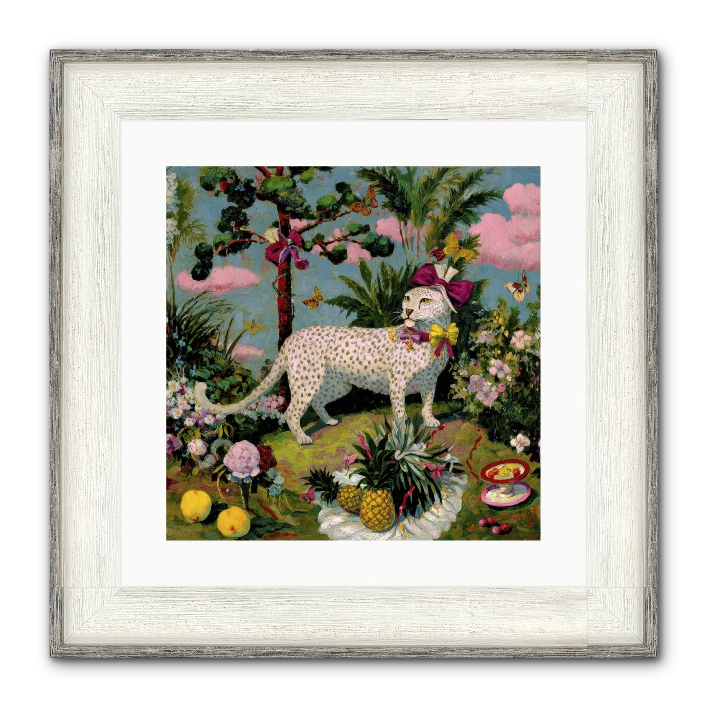 Echoes Of A Distant Song Framed Print - Driftwood White 16x16
