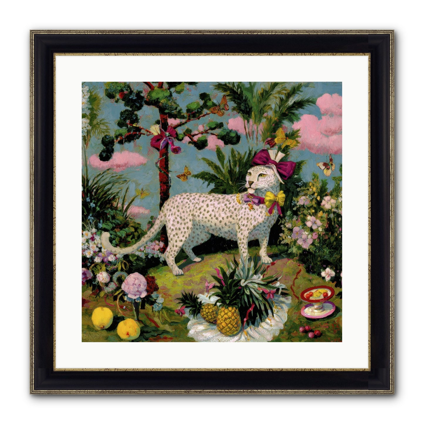 Echoes Of A Distant Song Framed Print - Black & Gold 20x20