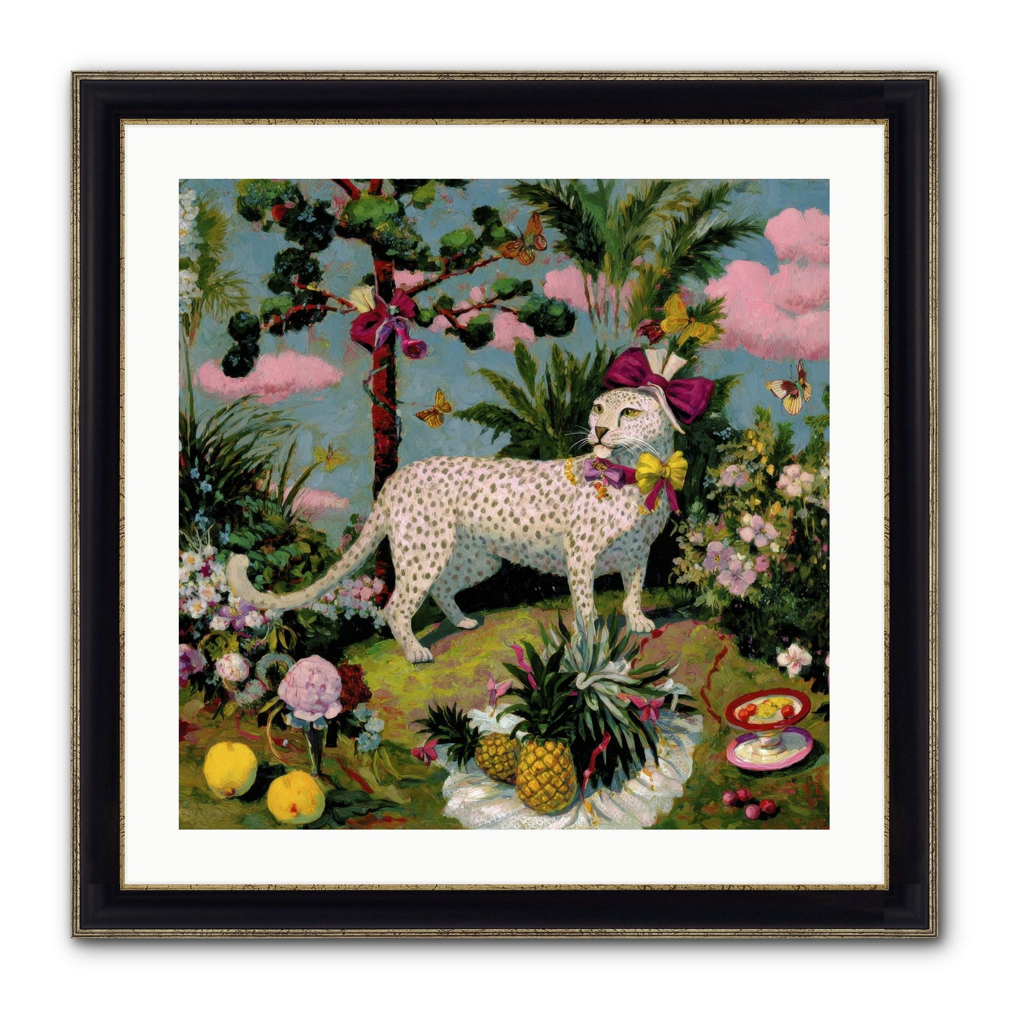 Echoes Of A Distant Song Framed Print - Black & Gold 24x24