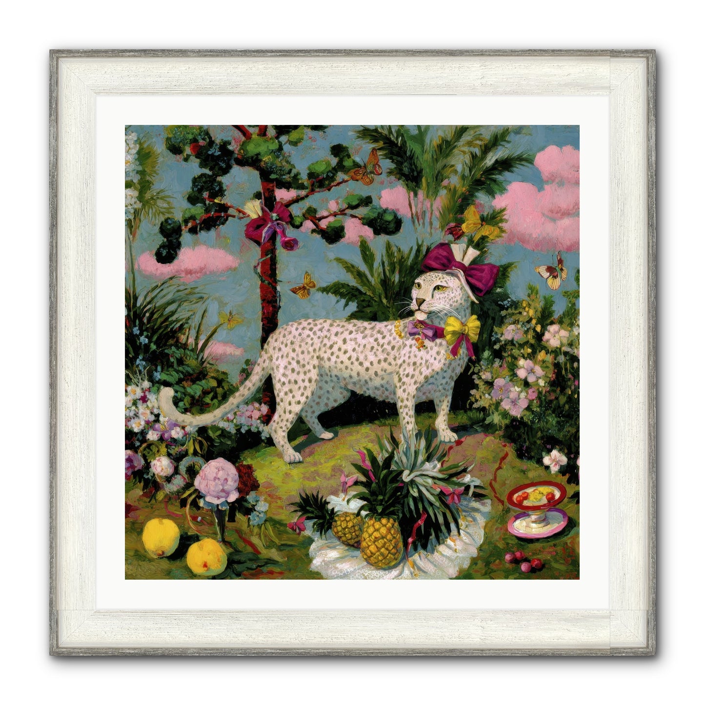 Echoes Of A Distant Song Framed Print - Driftwood White 30x30