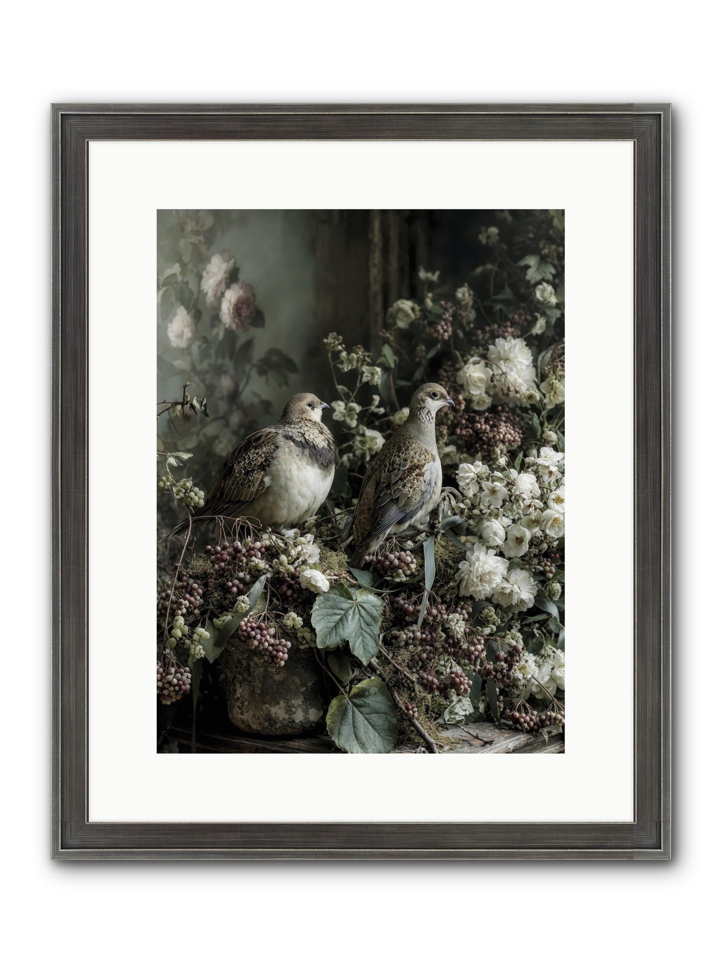 Edelweiss Framed Print - Slimwoods Black/Silver 12x16
