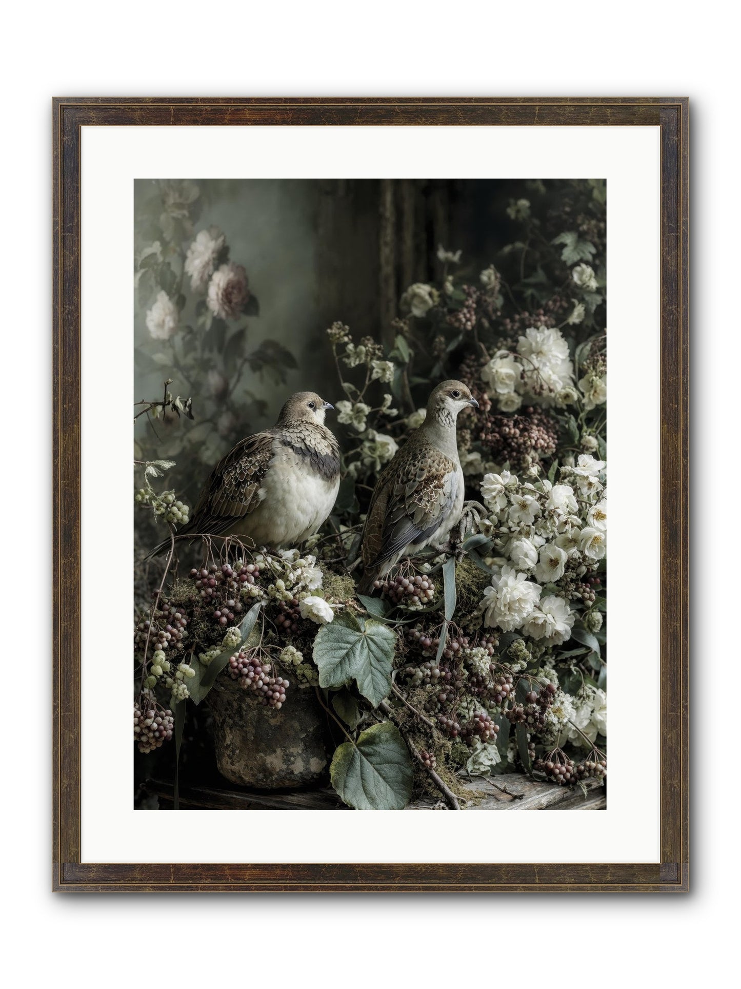 Edelweiss Framed Print - Slimwoods Black/Gold 18x24