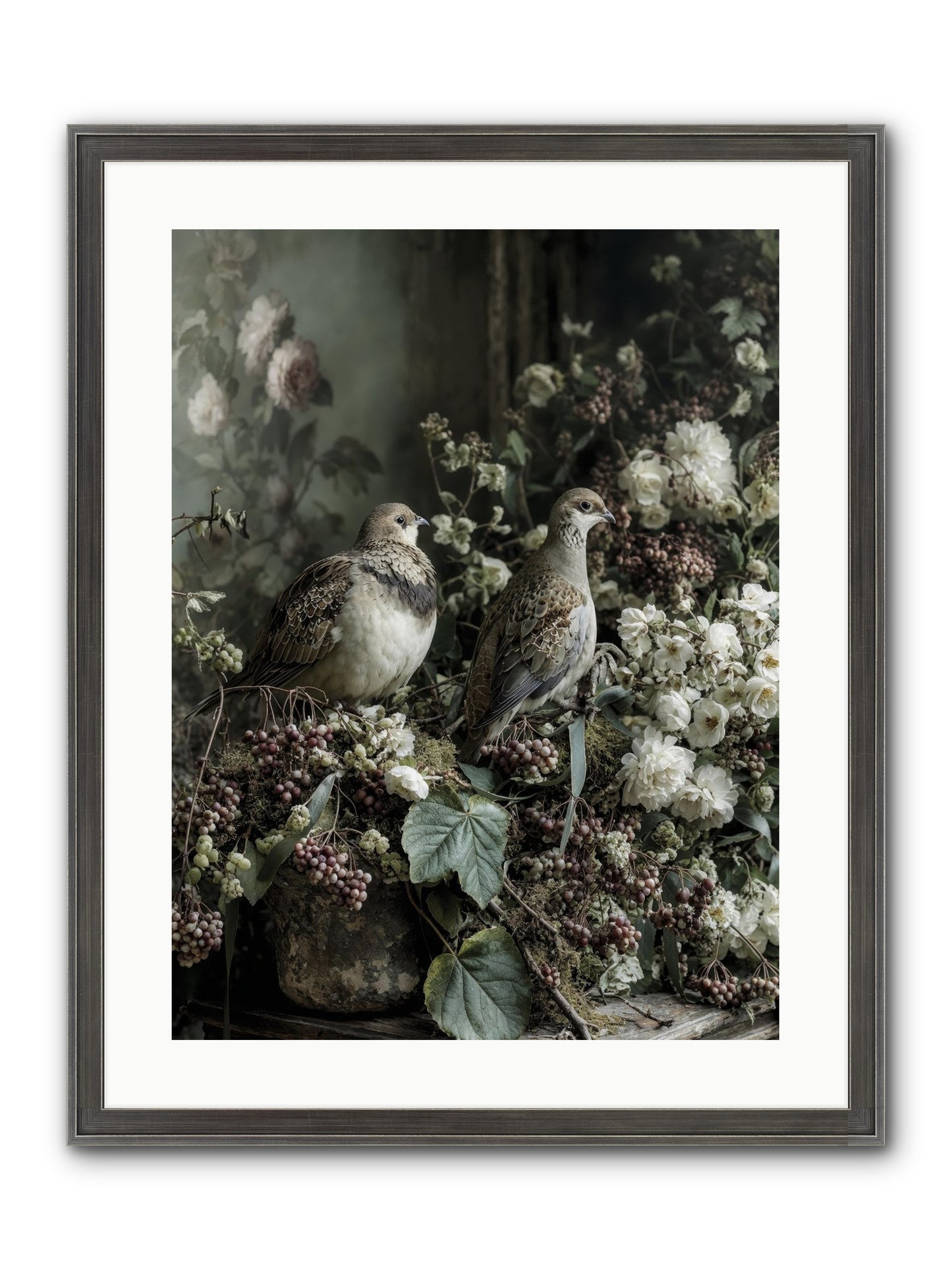 Edelweiss Framed Print - Slimwoods Black/Silver 18x24