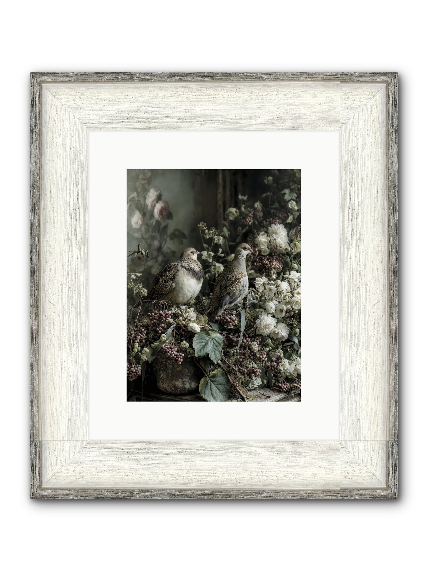 Edelweiss Framed Print - Driftwood White 9x12
