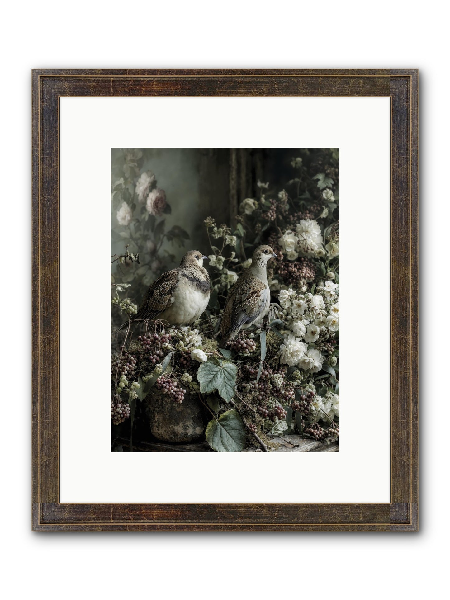 Edelweiss Framed Print - Slimwoods Black/Gold 9x12