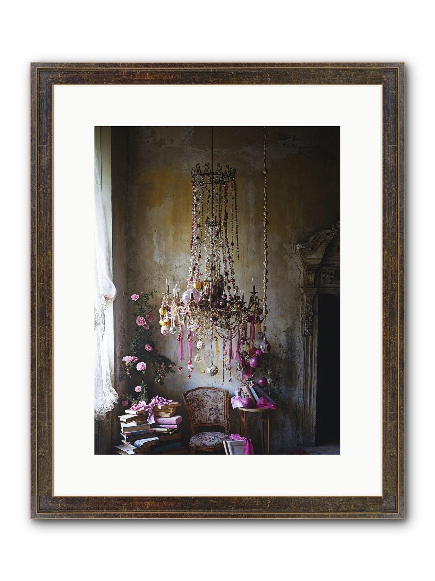 Eden's Luminous Hour Framed Print - Slimwoods Black/Gold 12x16