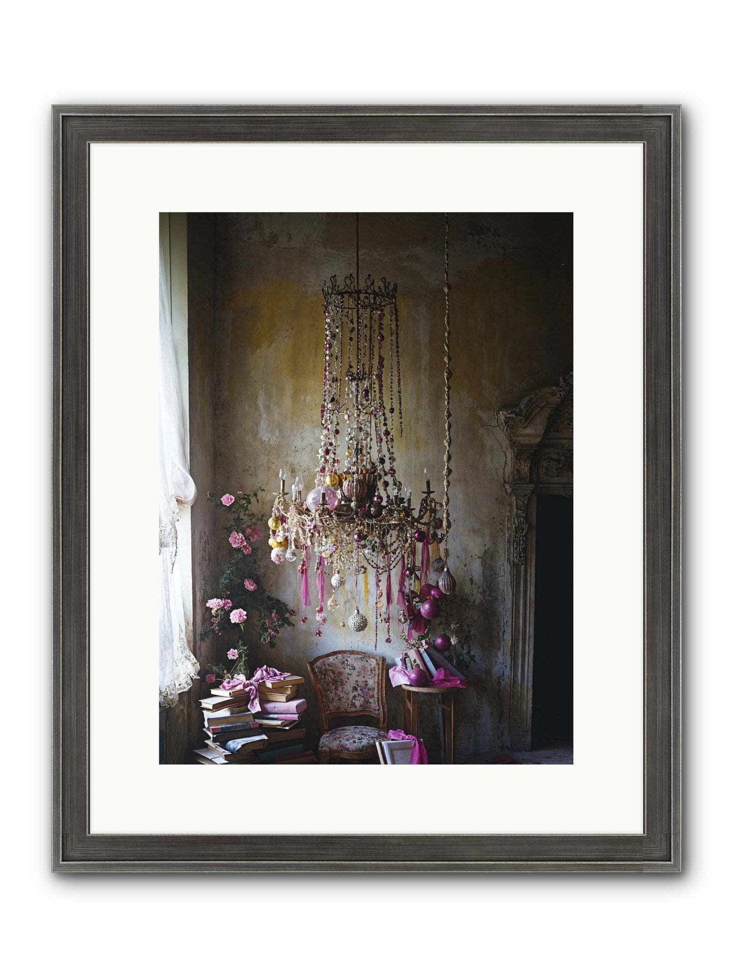 Eden's Luminous Hour Framed Print - Slimwoods Black/Silver 12x16
