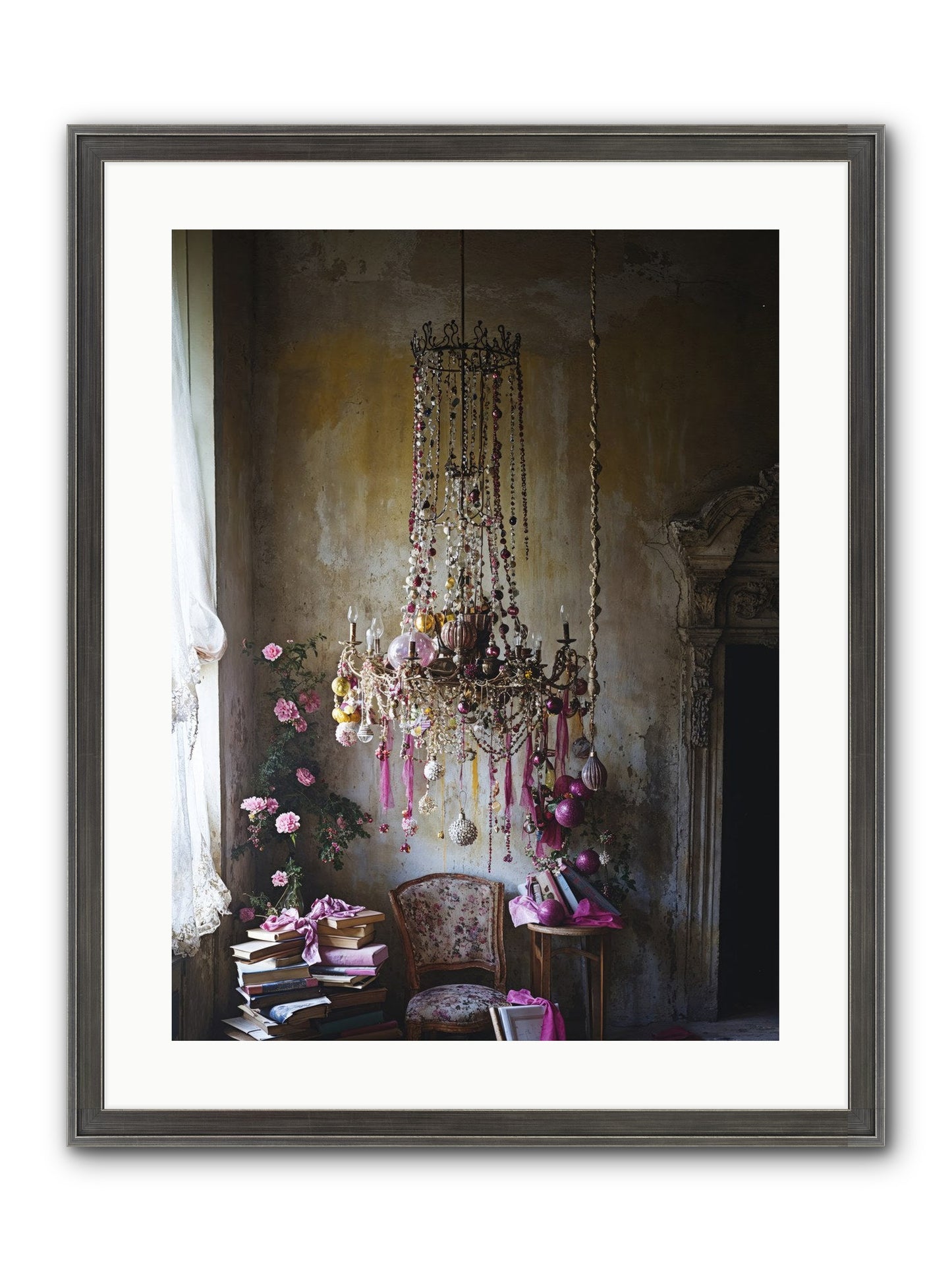 Eden's Luminous Hour Framed Print - Slimwoods Black/Silver 18x24
