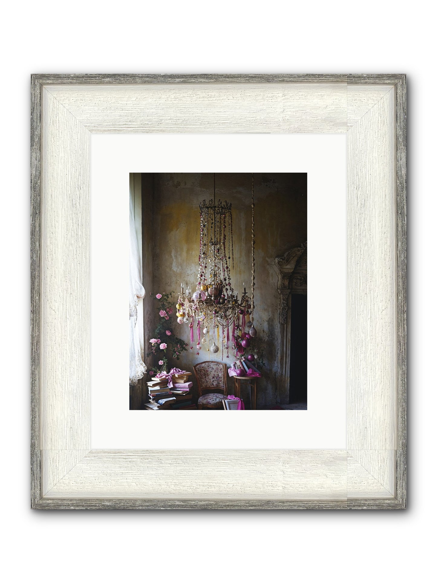 Eden's Luminous Hour Framed Print - Driftwood White 9x12