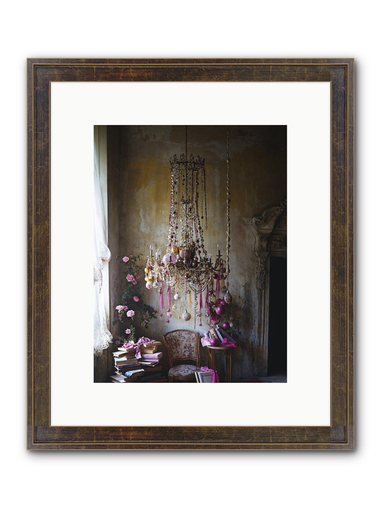 Eden's Luminous Hour Framed Print - Slimwoods Black/Gold 9x12