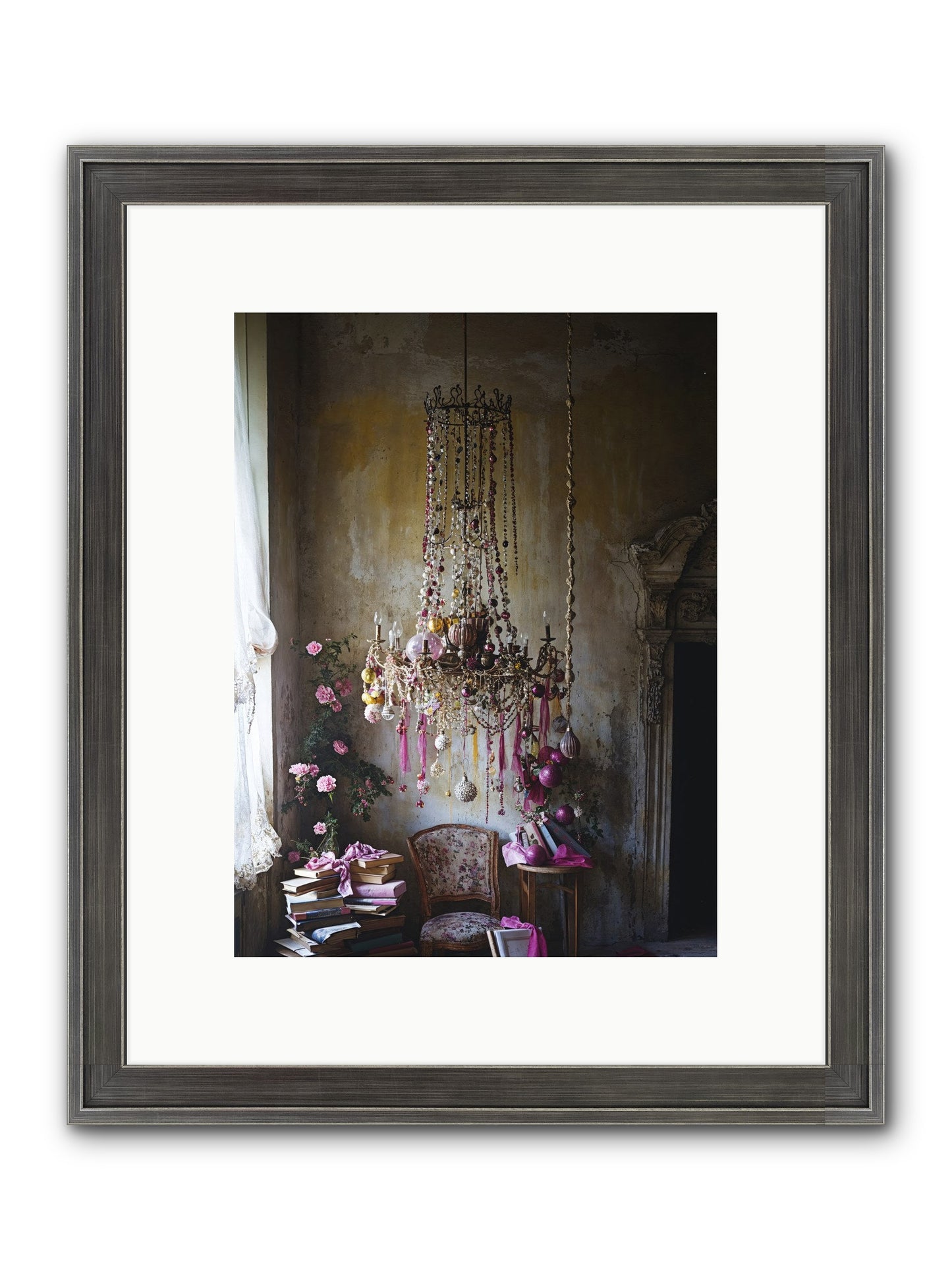 Eden's Luminous Hour Framed Print - Slimwoods Black/Silver 9x12
