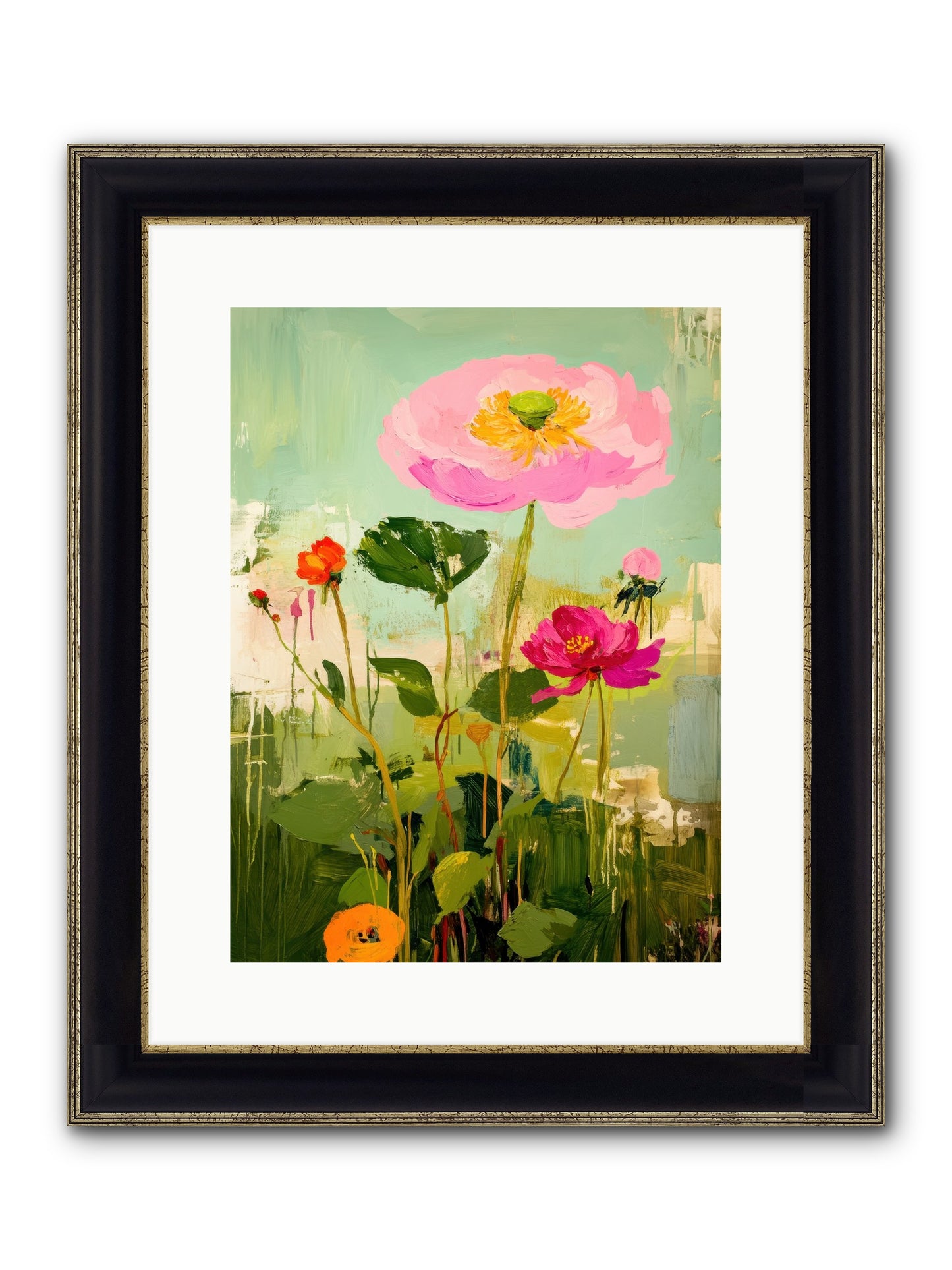 Eden's Renewal Framed Print - Black & Gold 12x16