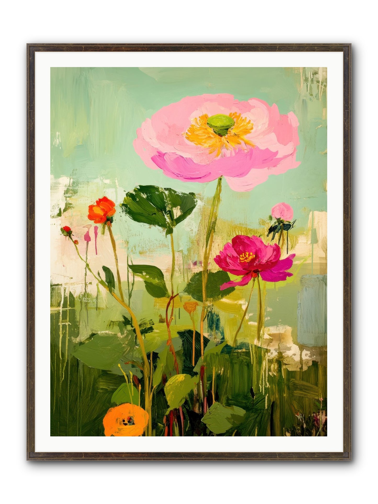 Eden's Renewal Framed Print - Slimwoods Black/Gold 36x48