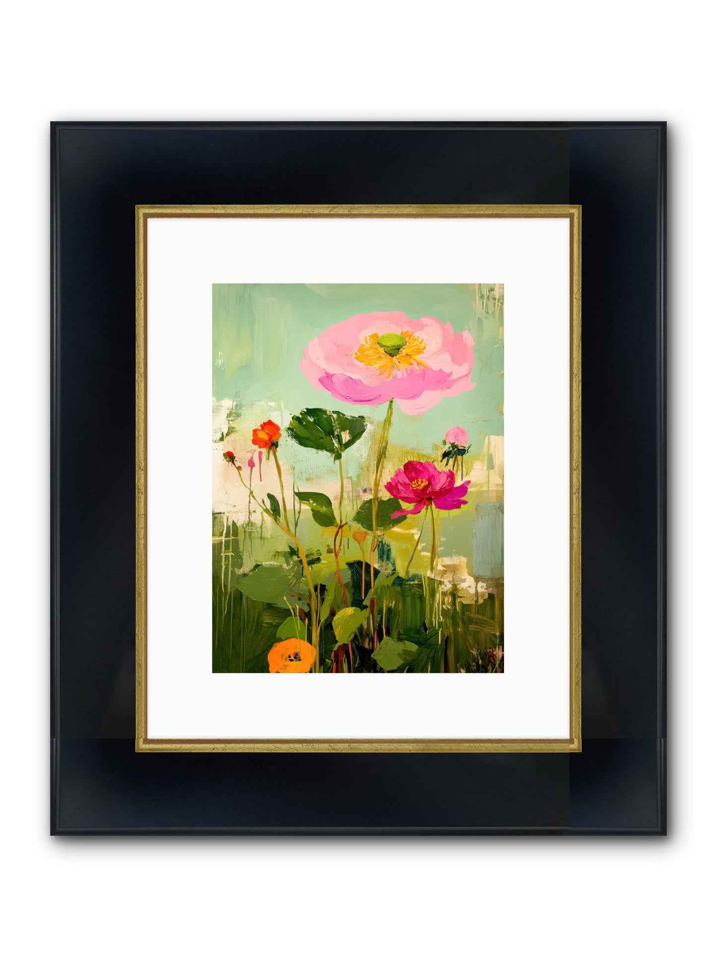 Eden's Renewal Framed Print - Wide Black w/Gold 9x12