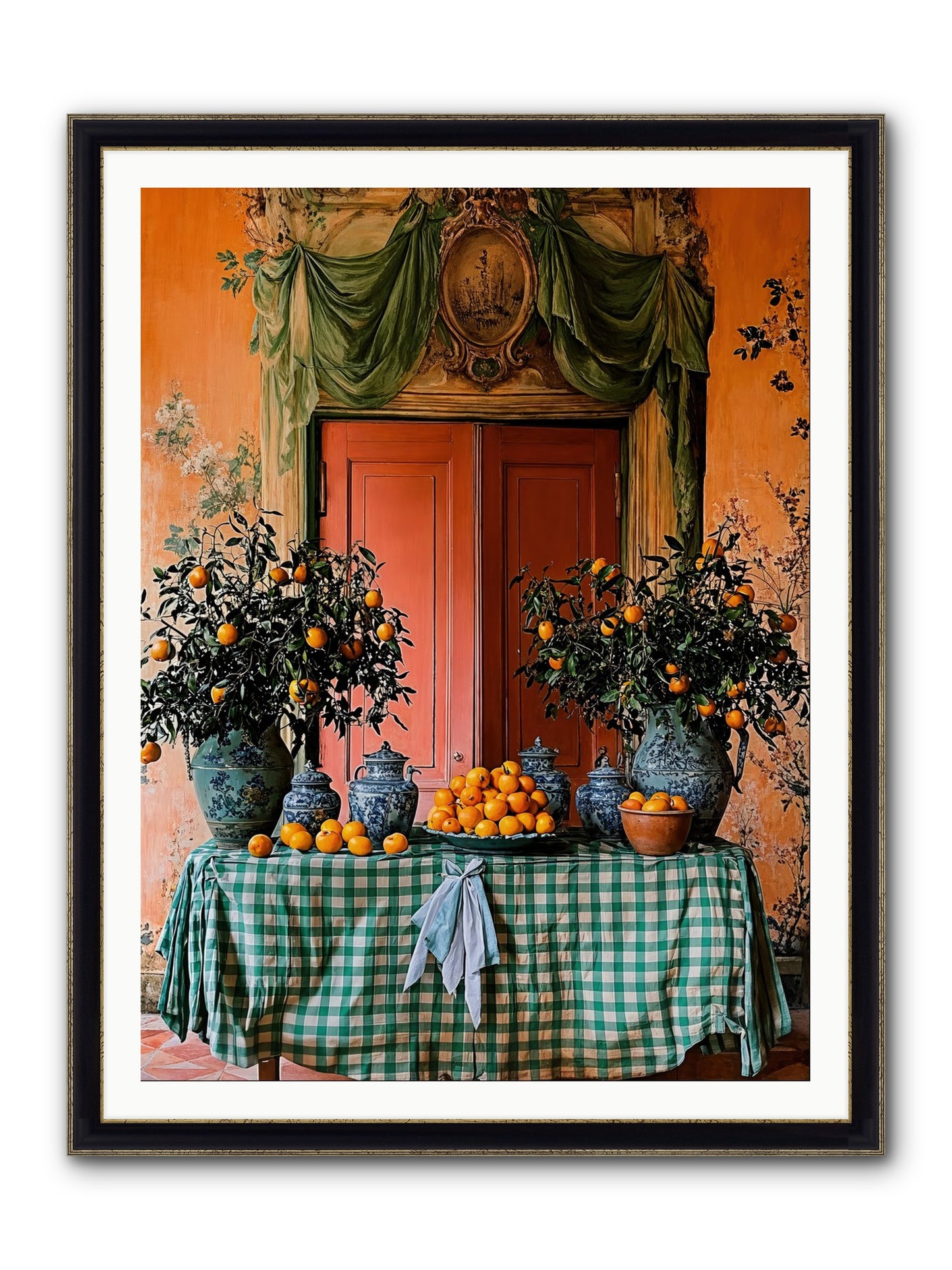 Eden's Sweet Chaos Framed Print - Black & Gold 36x48