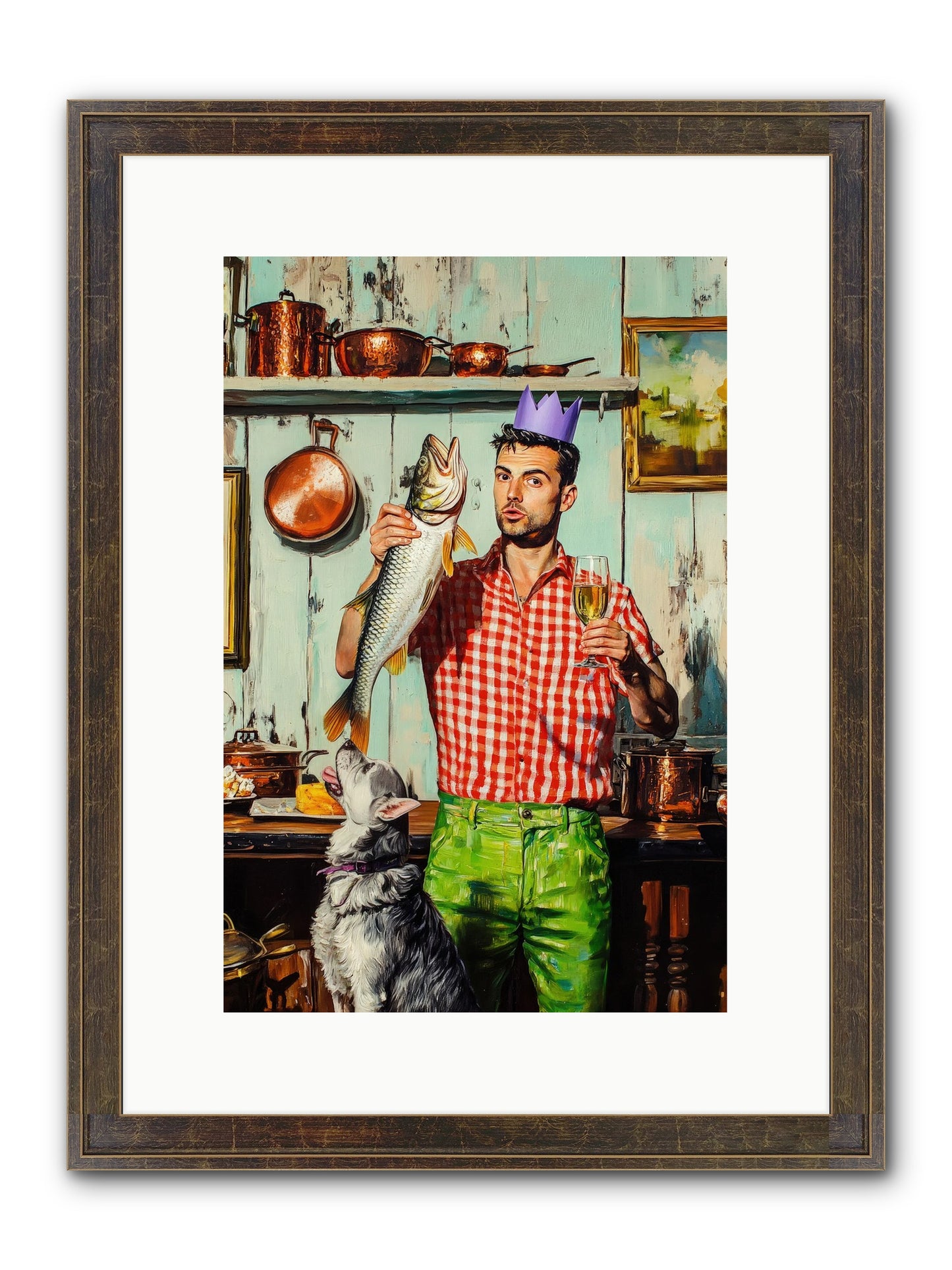 Edge Of Salt & Glory Framed Print - Slimwoods Black/Gold 10x15