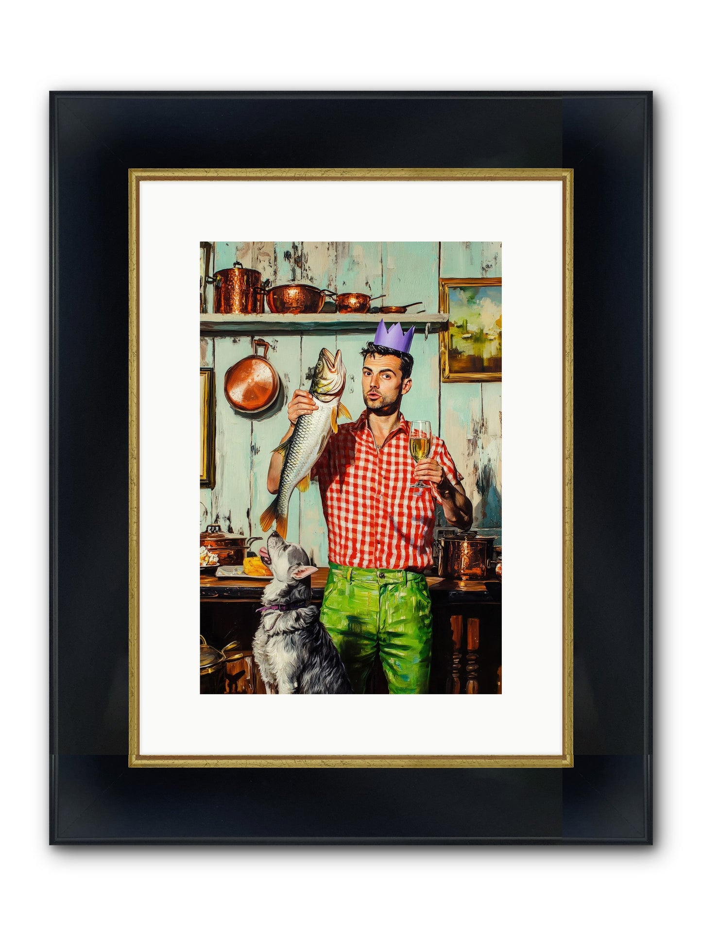 Edge Of Salt & Glory Framed Print - Wide Black w/Gold 10x15
