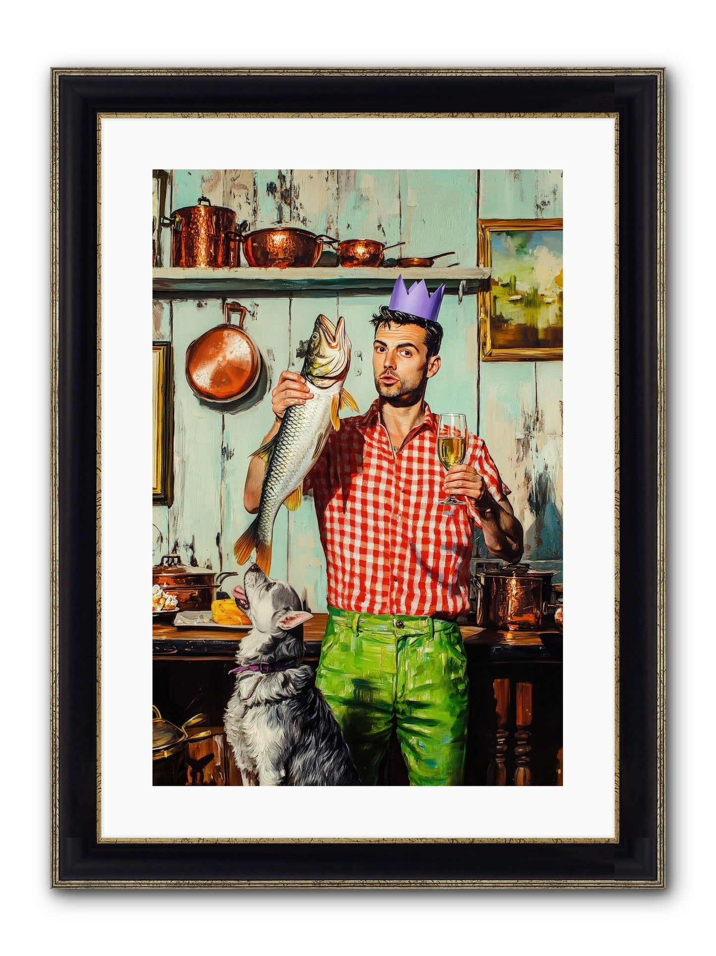 Edge Of Salt & Glory Framed Print - Black & Gold 16x24