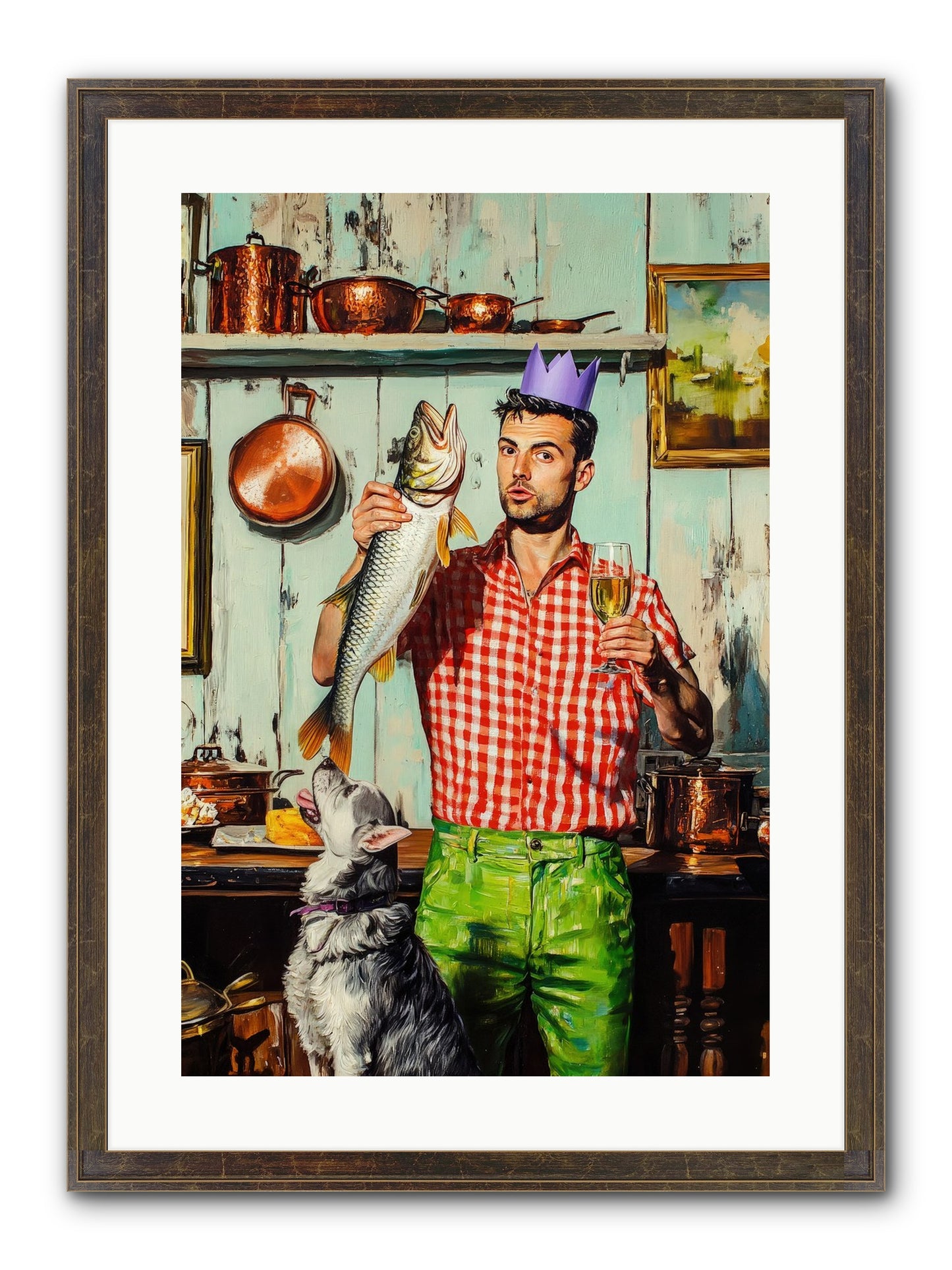 Edge Of Salt & Glory Framed Print - Slimwoods Black/Gold 16x24