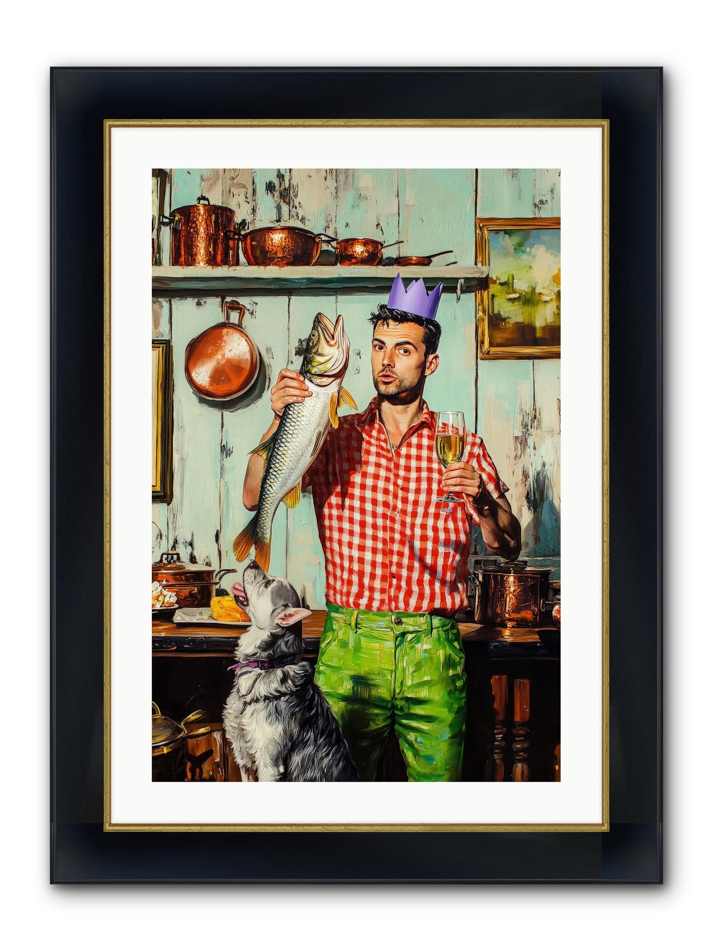 Edge Of Salt & Glory Framed Print - Wide Black w/Gold 20x30