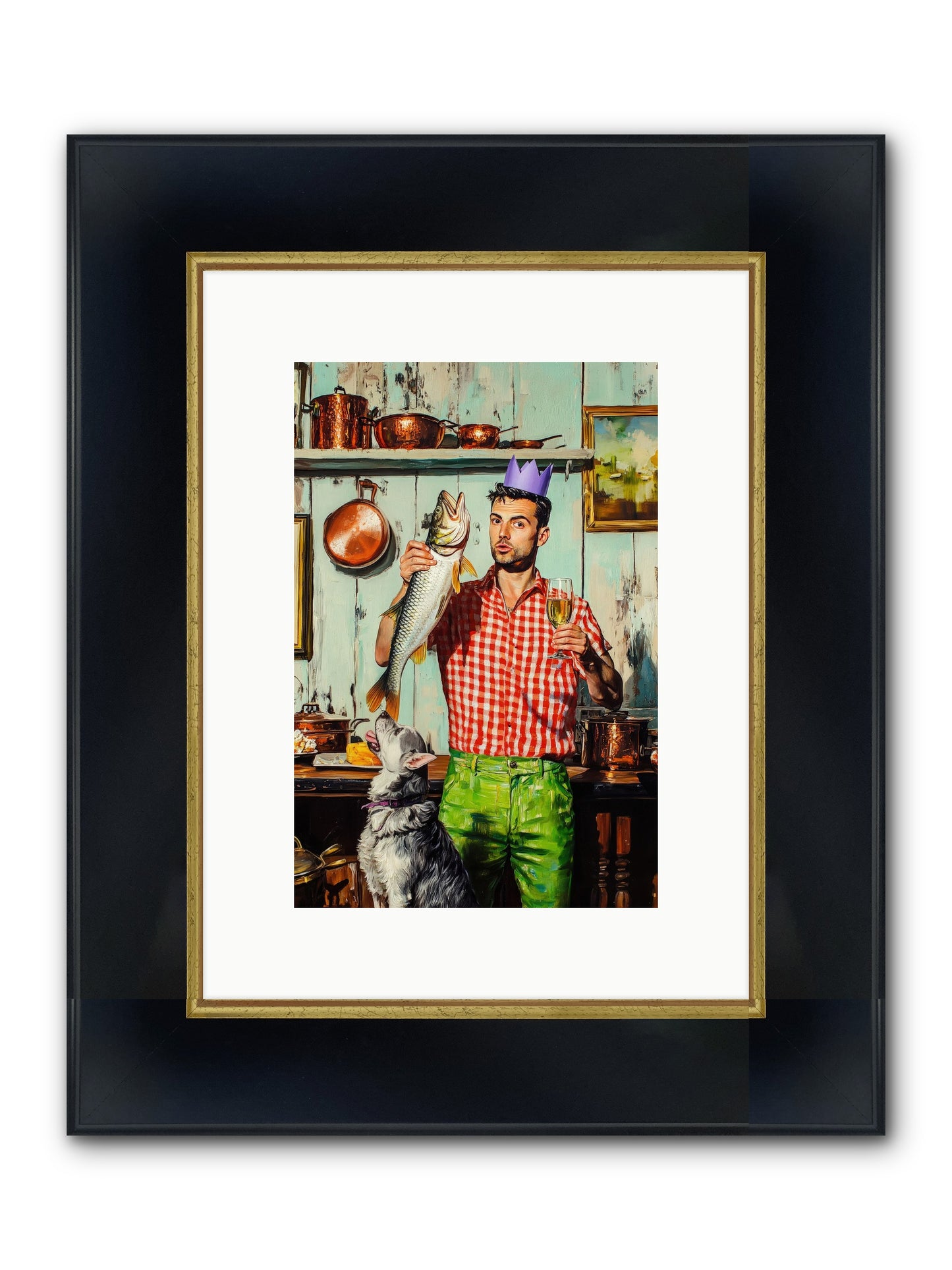 Edge Of Salt & Glory Framed Print - Wide Black w/Gold 8x12