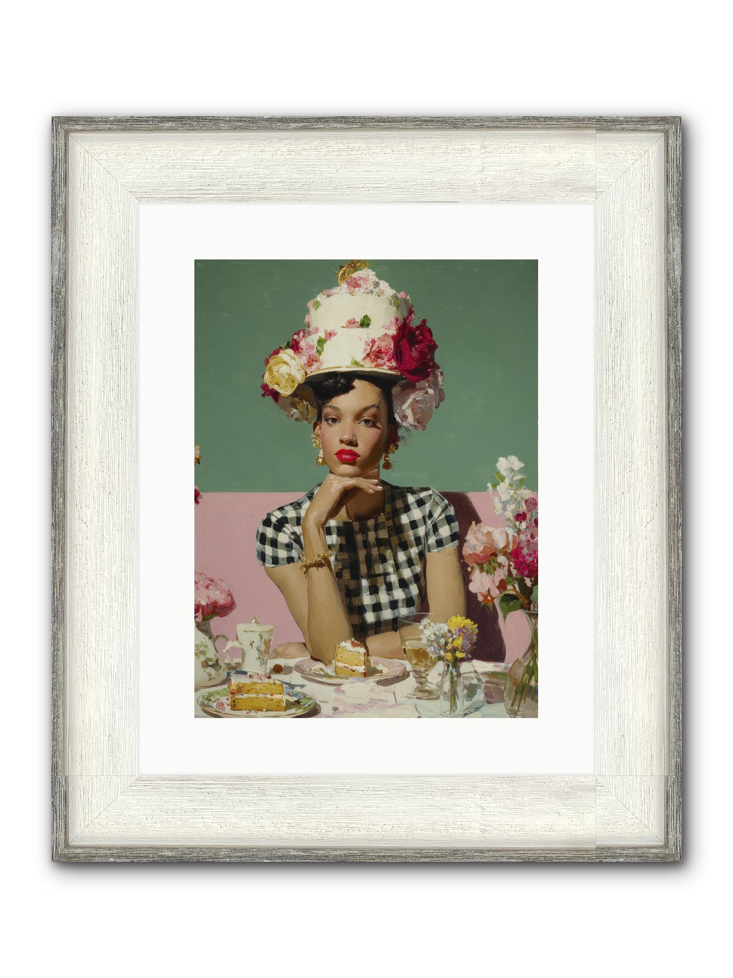 Editor’s Garden Club Framed Print - Driftwood White 12x16