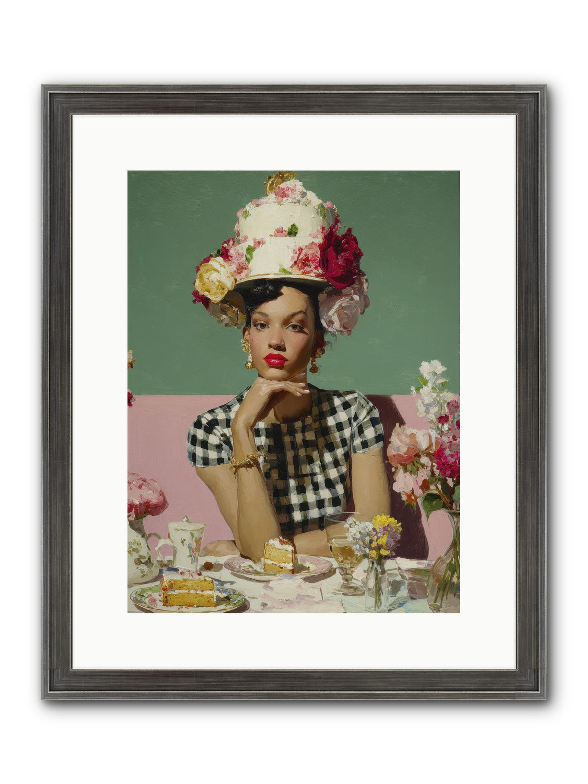 Editor’s Garden Club Framed Print - Slimwoods Black/Silver 12x16