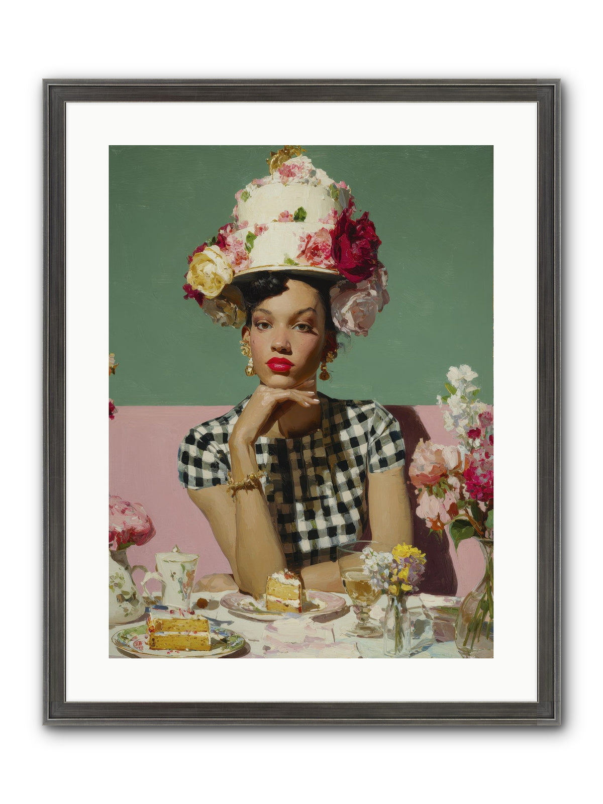 Editor’s Garden Club Framed Print - Slimwoods Black/Silver 18x24