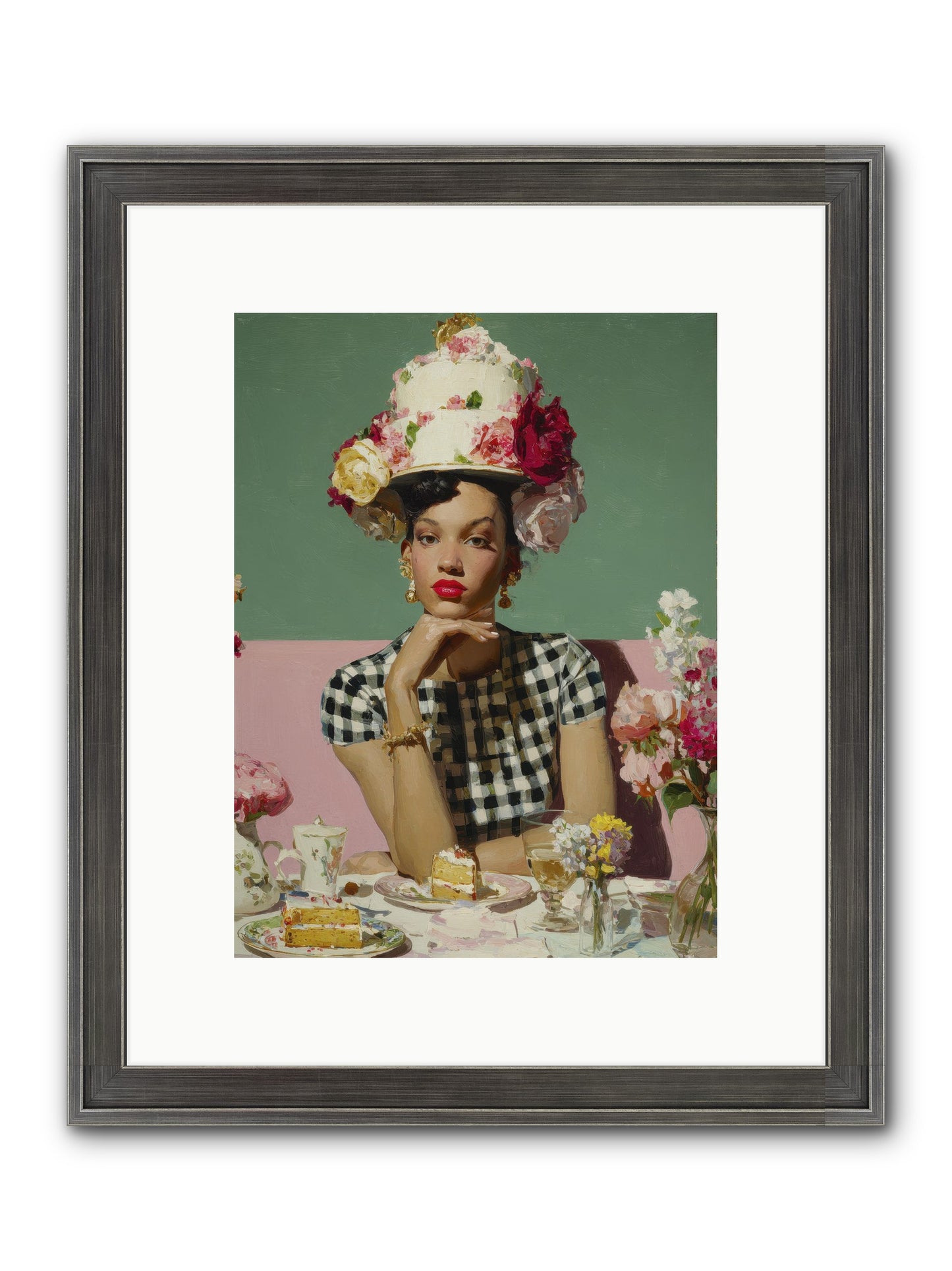 Editor’s Garden Club Framed Print - Slimwoods Black/Silver 9x12