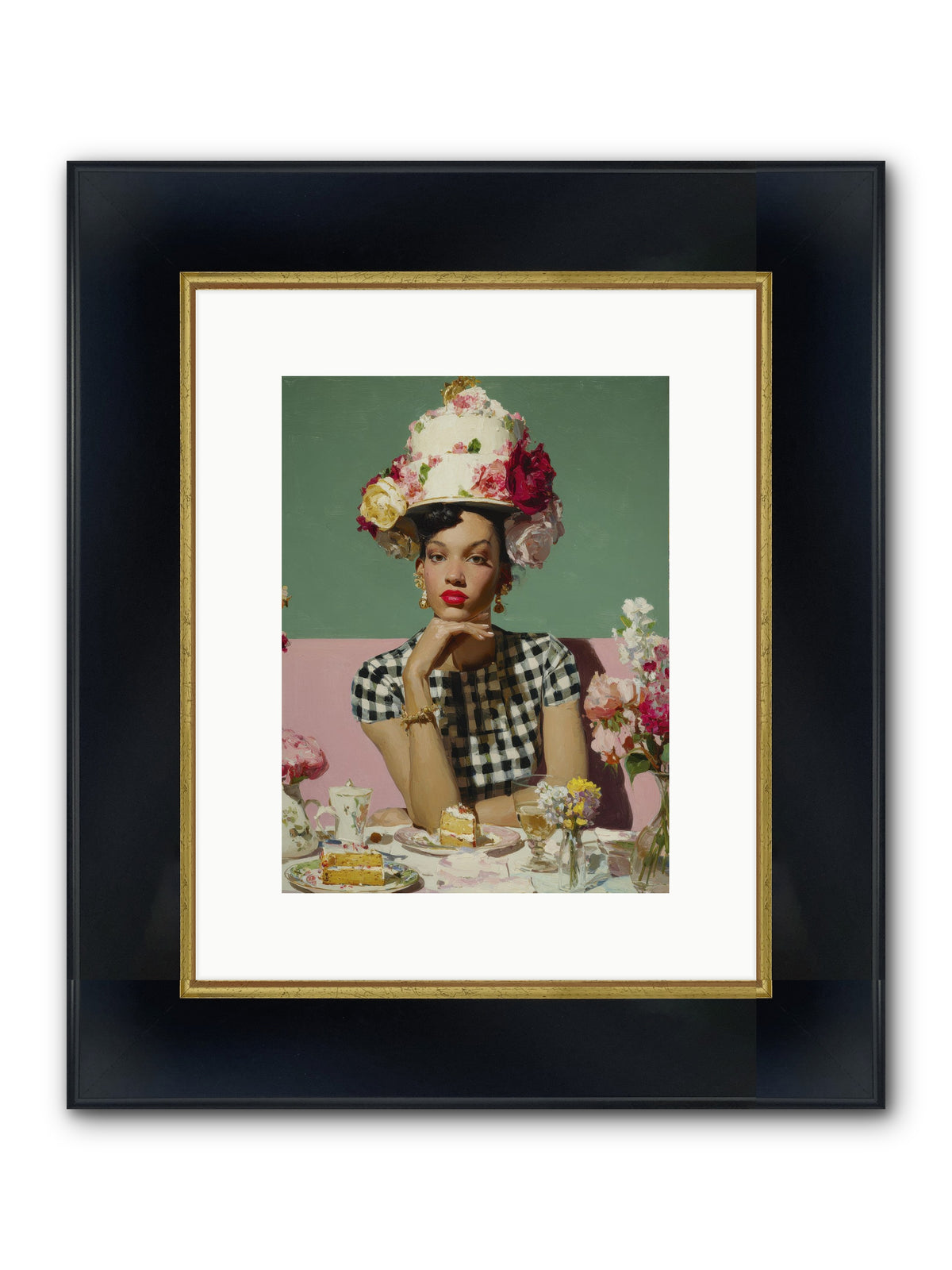 Editor’s Garden Club Framed Print - Wide Black w/Gold 9x12