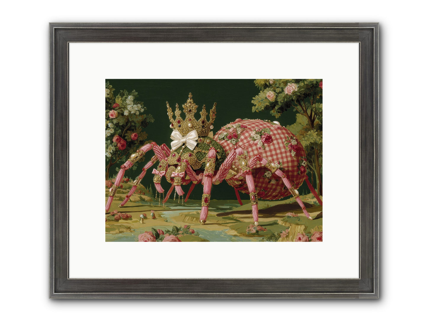 Effusive Grandeur Framed Print - Slimwoods Black/Silver 12x9