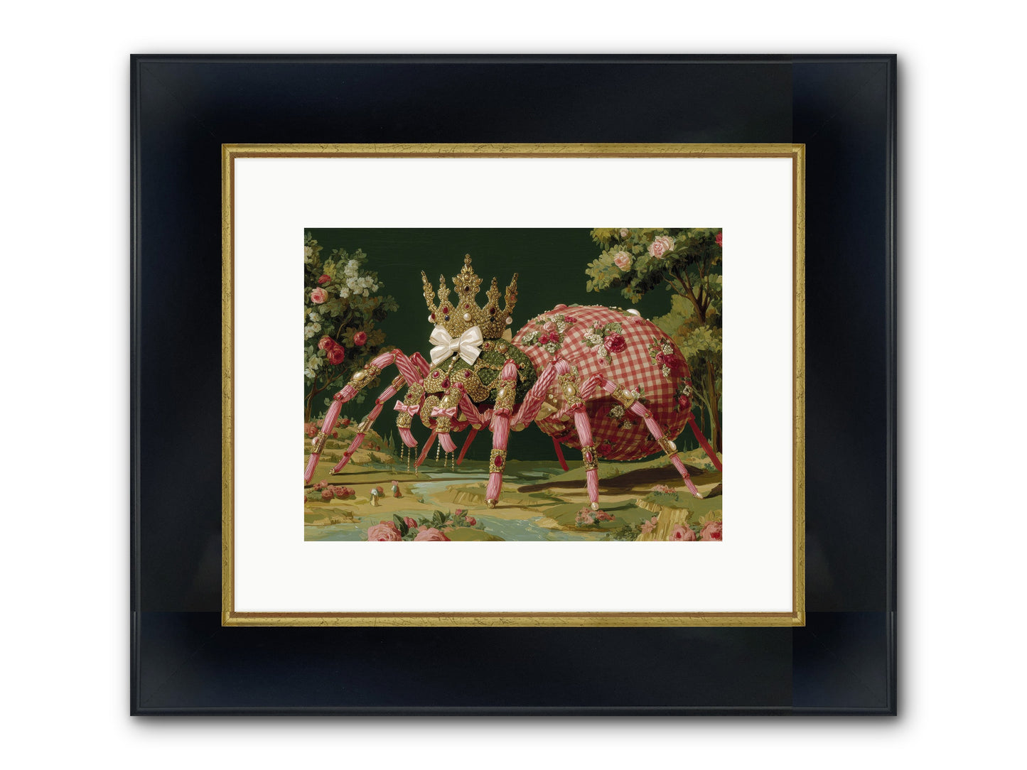 Effusive Grandeur Framed Print - Wide Black w/Gold 12x9